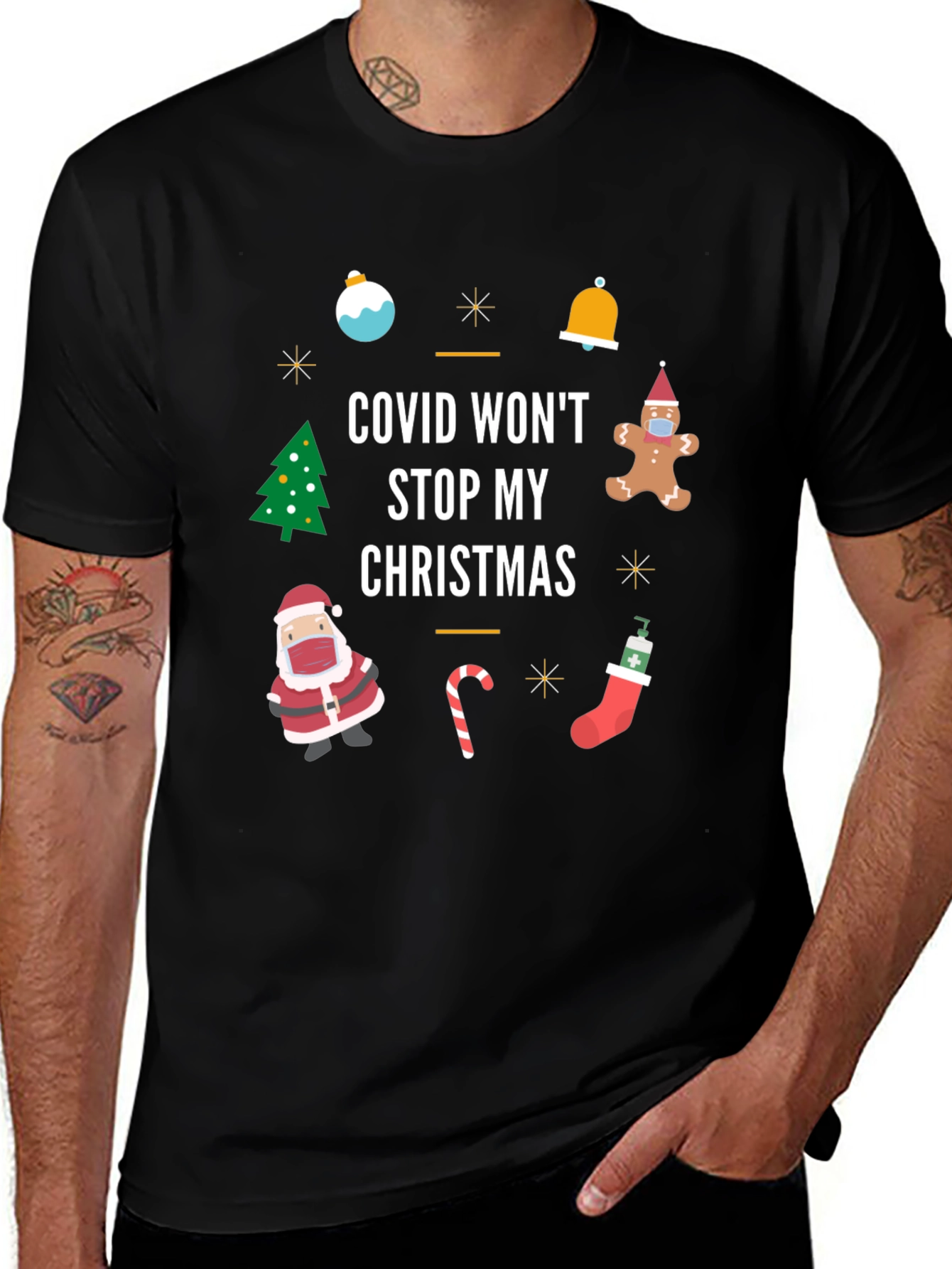Covid Wont Stop My Christmas T-Shirt