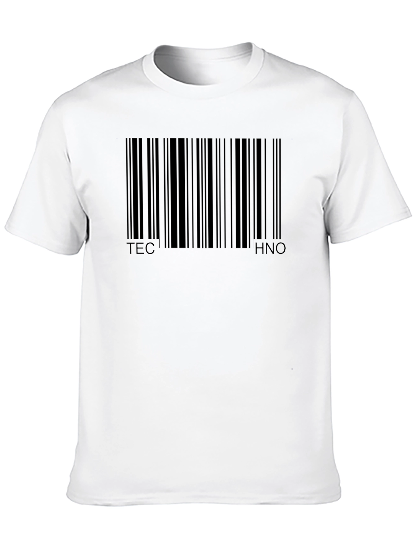 Tech Barcode T-Shirt - Cool Graphic Tee