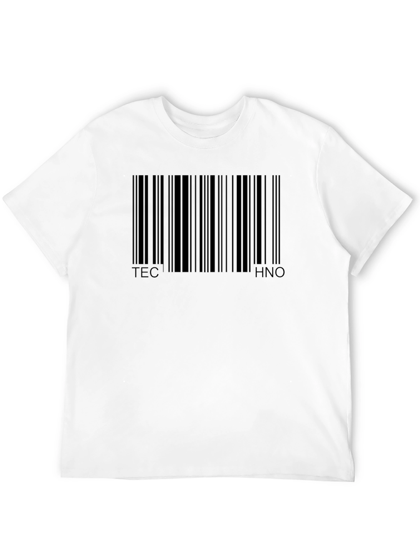 Tech Barcode T-Shirt - Cool Graphic Tee
