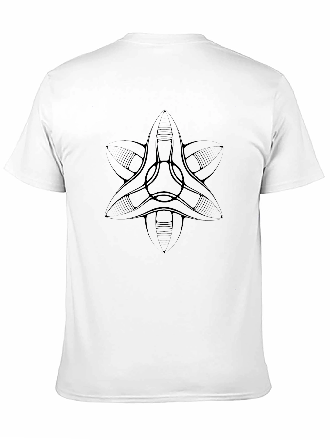 Abstract Design Black T-Shirt