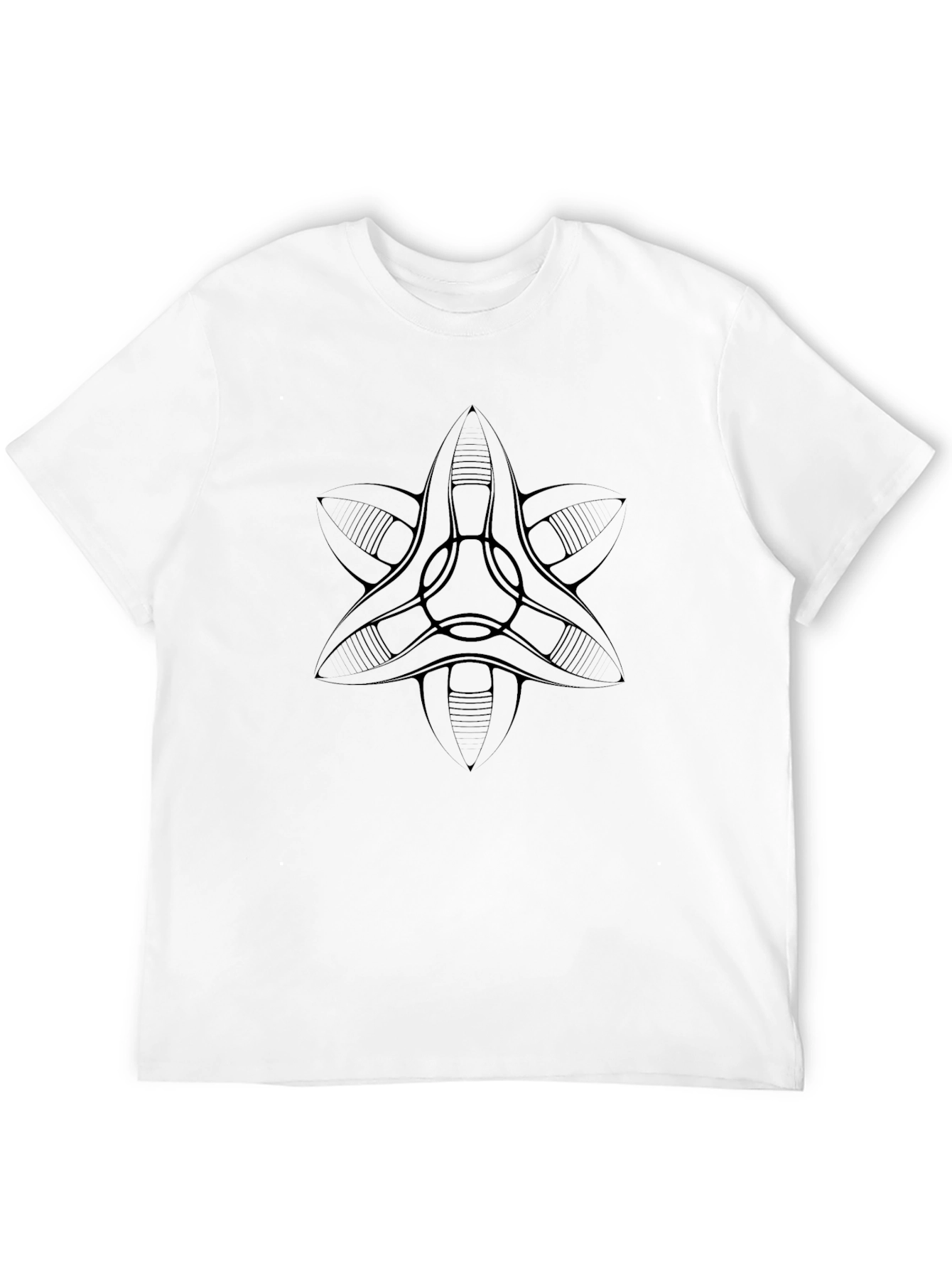 Abstract Design Black T-Shirt