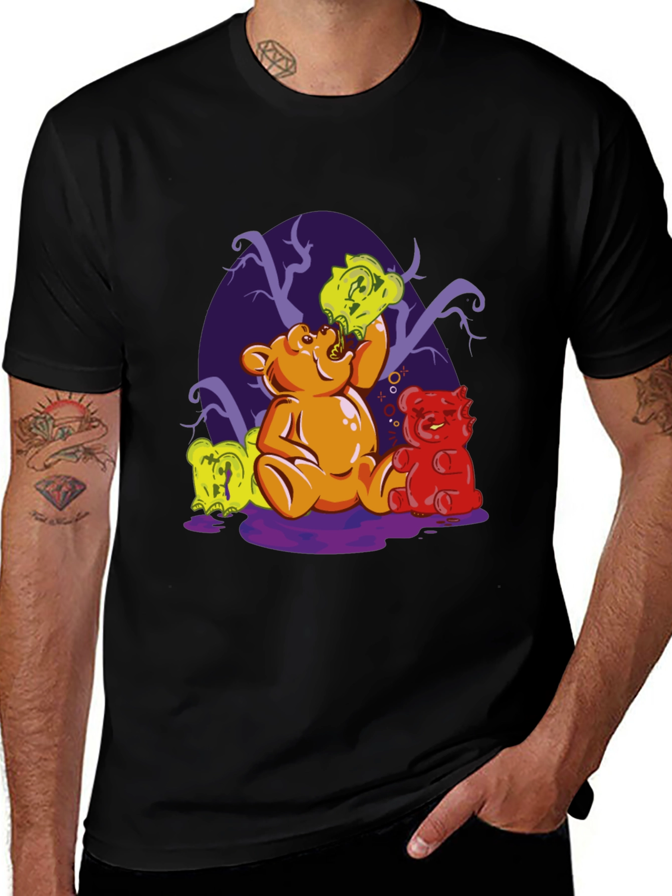 Gummy Bear T-Shirt - Funny Edible Art Tee