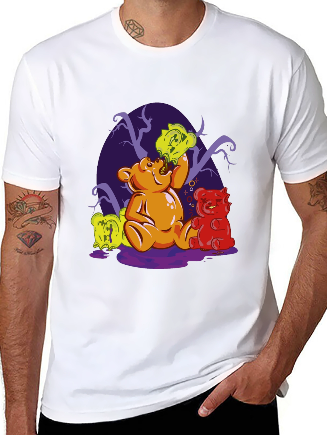 Gummy Bear T-Shirt - Funny Edible Art Tee