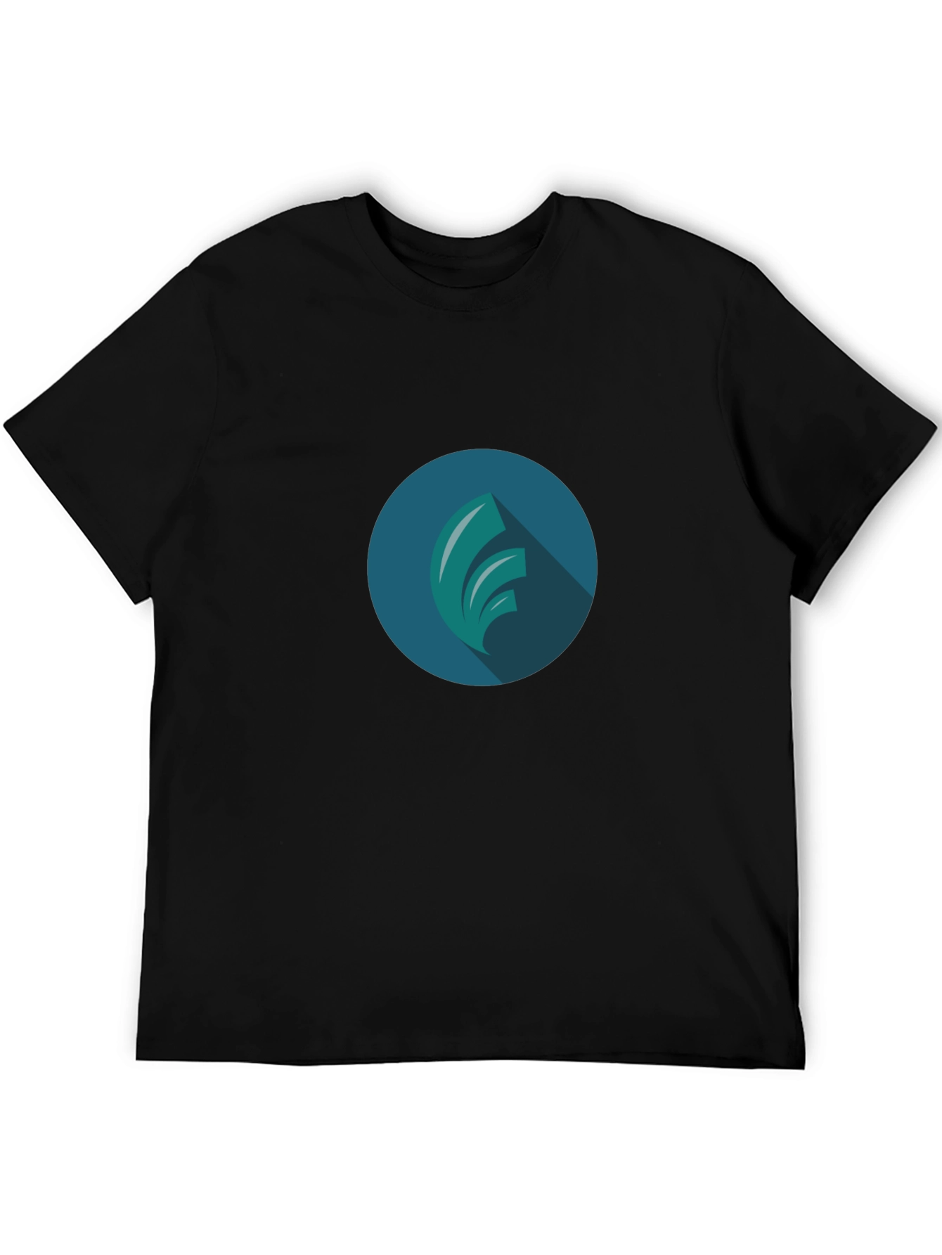 Modern Graphic Tee - Black T-Shirt with Abstract Design