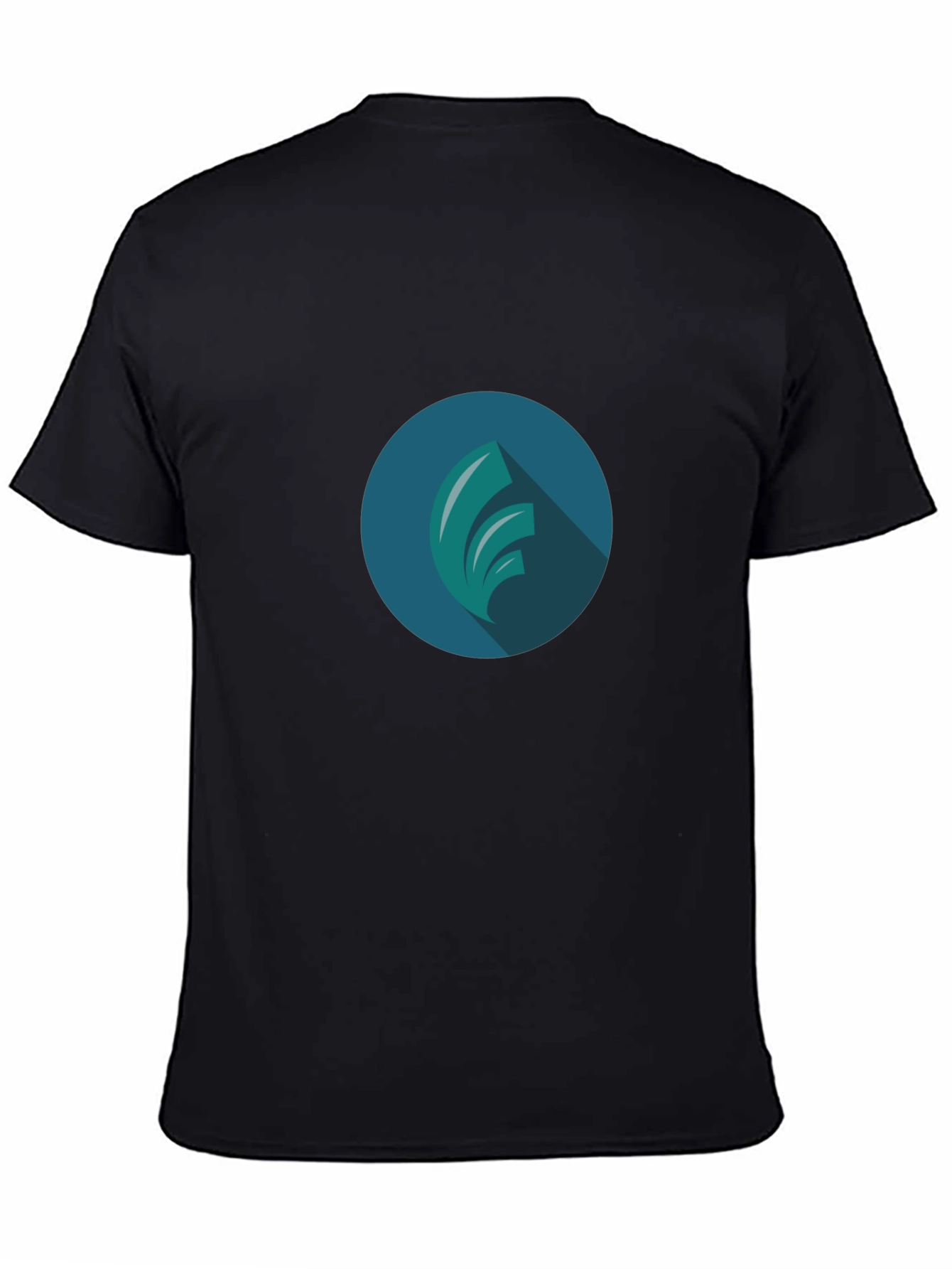 Modern Graphic Tee - Black T-Shirt with Abstract Design