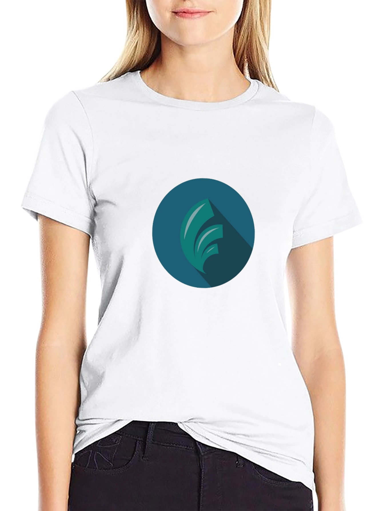Modern Graphic Tee - Black T-Shirt with Abstract Design