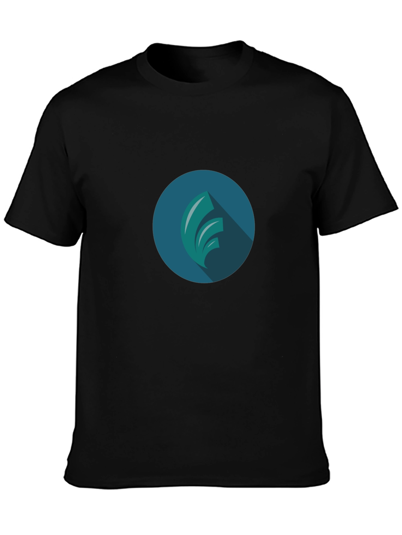 Modern Graphic Tee - Black T-Shirt with Abstract Design