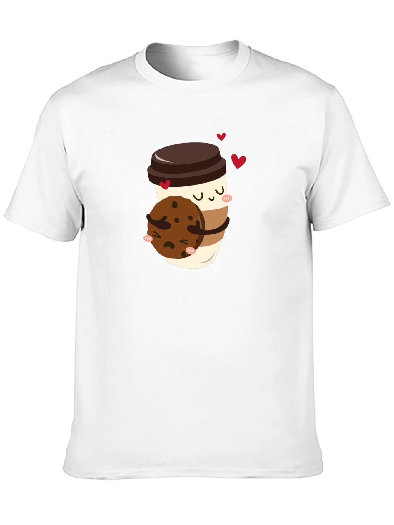 Coffee & Cookie Graphic T-Shirt - Black