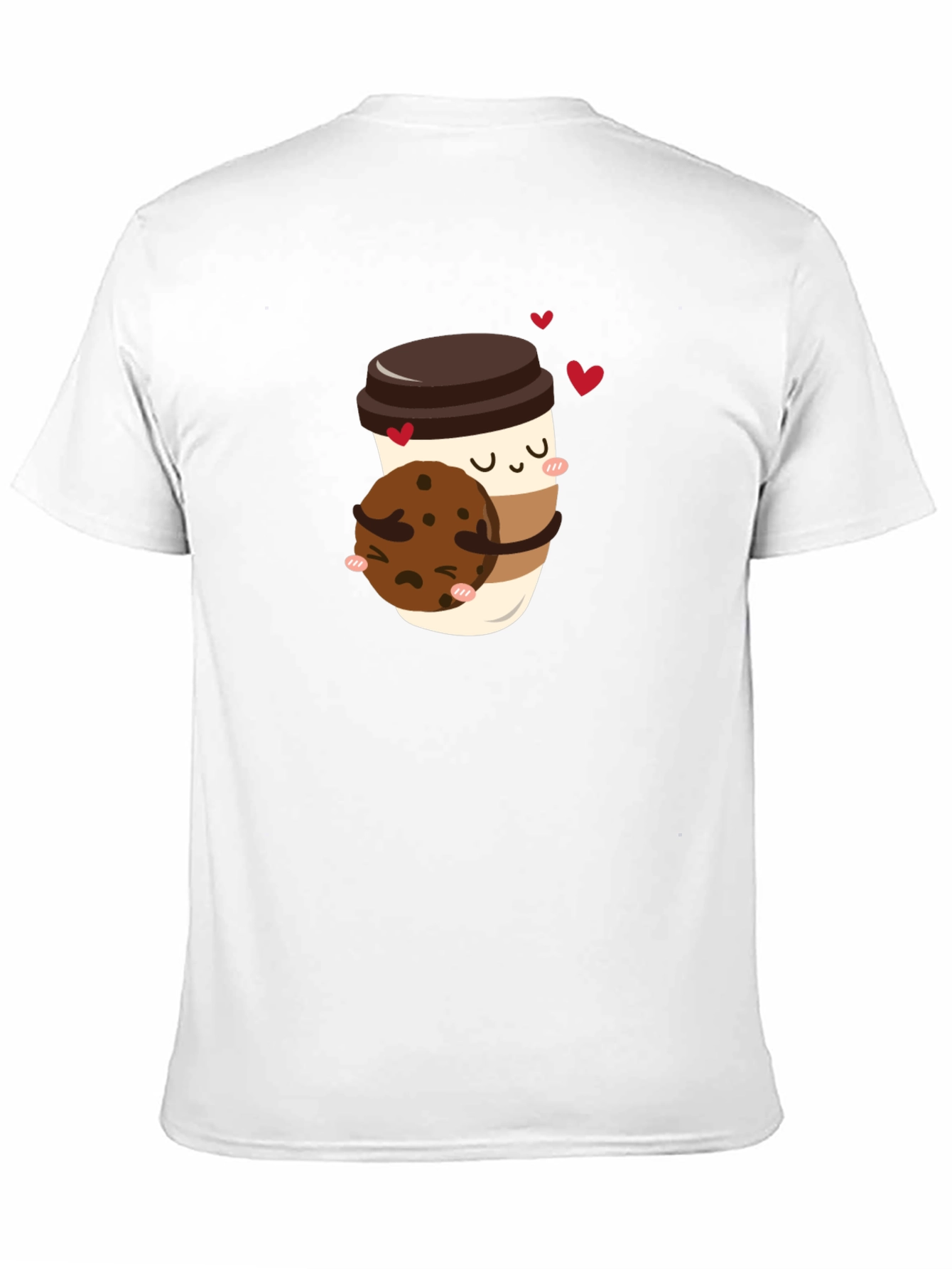 Coffee & Cookie Graphic T-Shirt - Black
