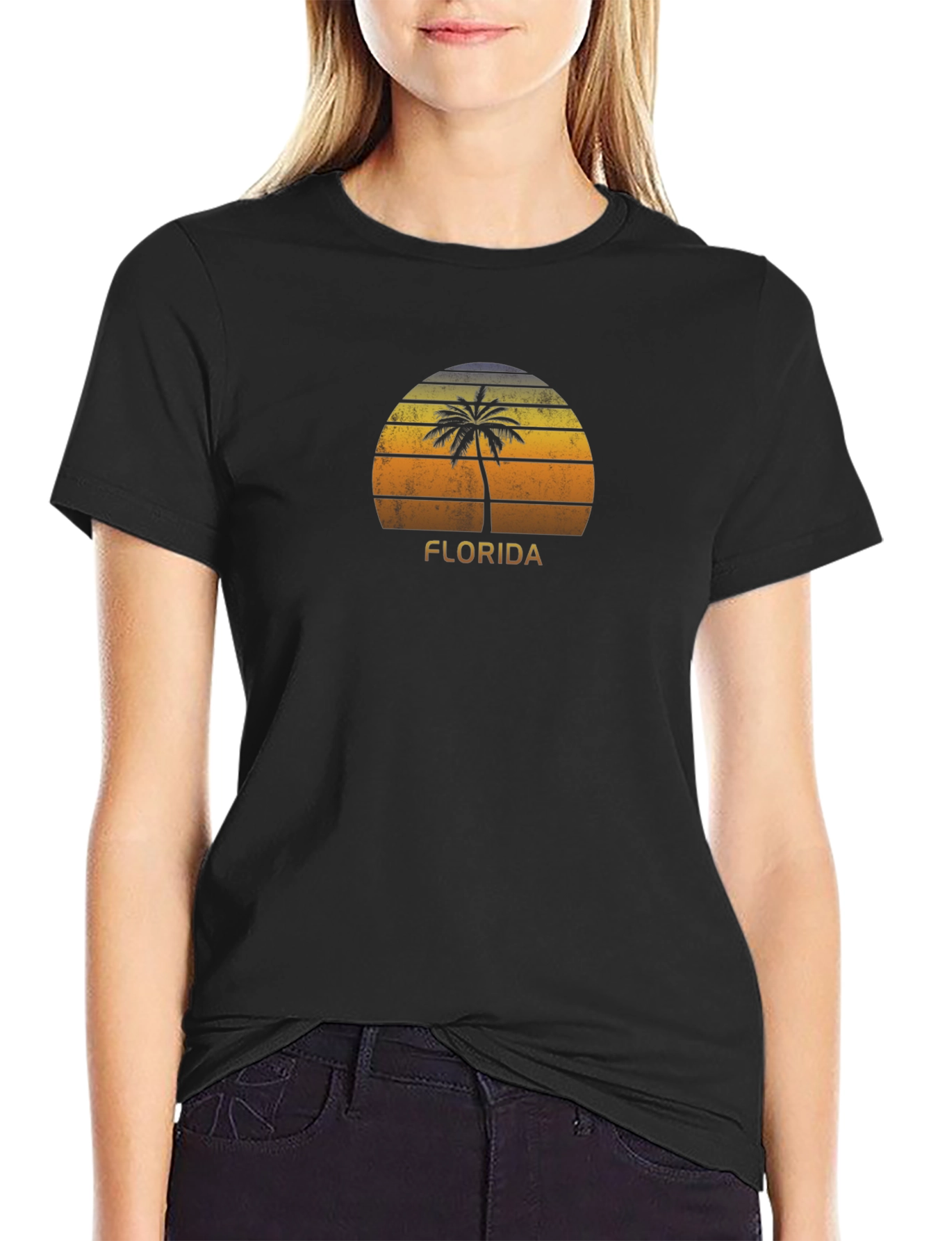 Florida Sunset Palm Tree T-Shirt