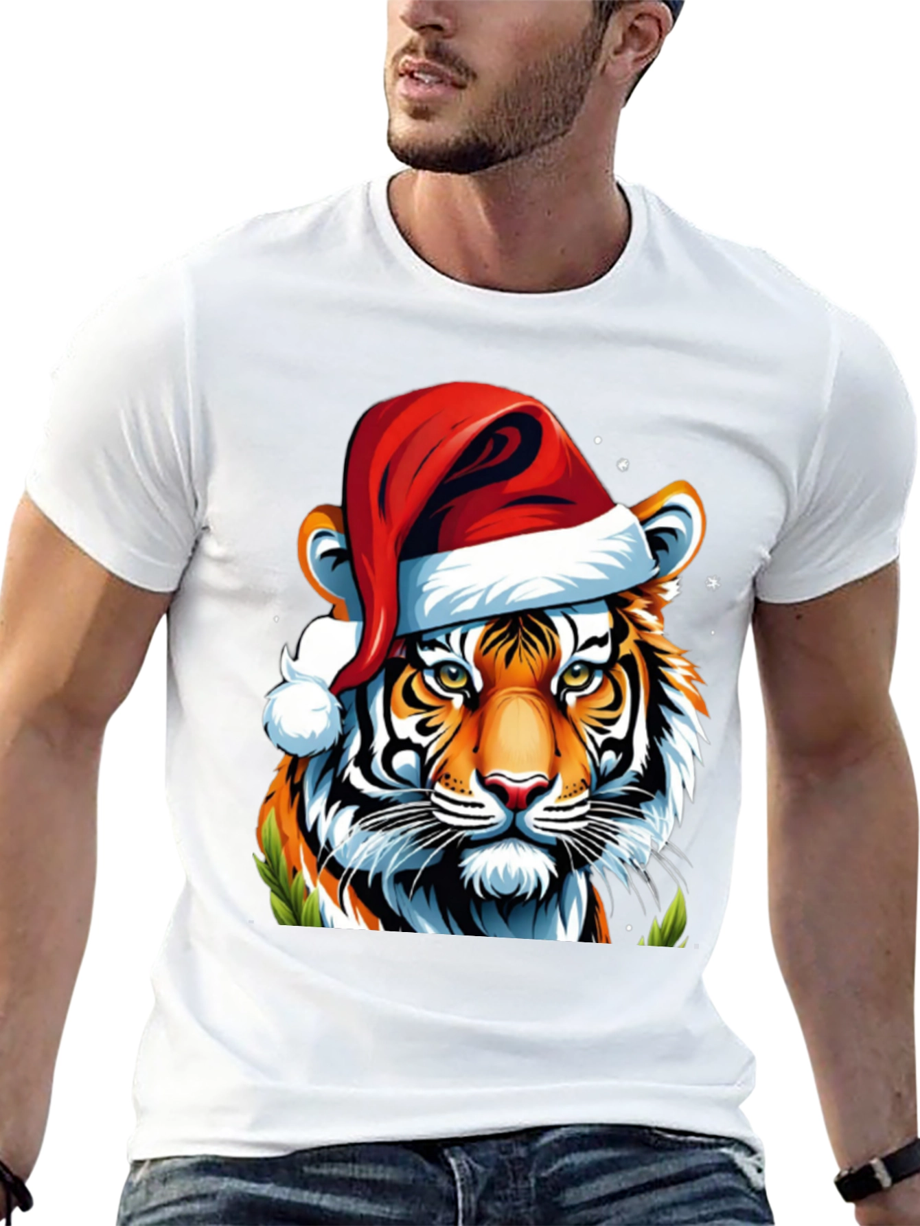 Festive Tiger Graphic Tee