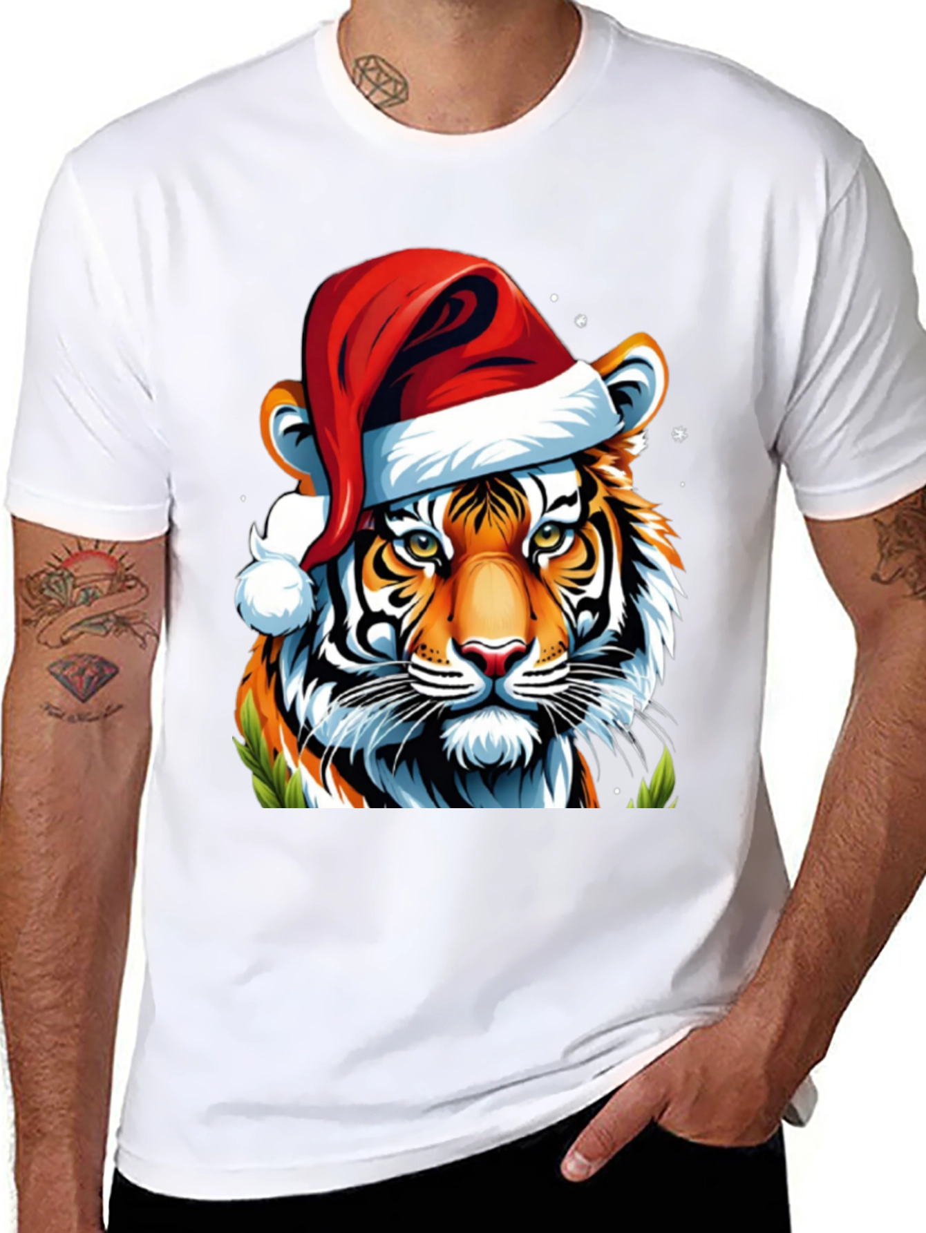 Festive Tiger Graphic Tee