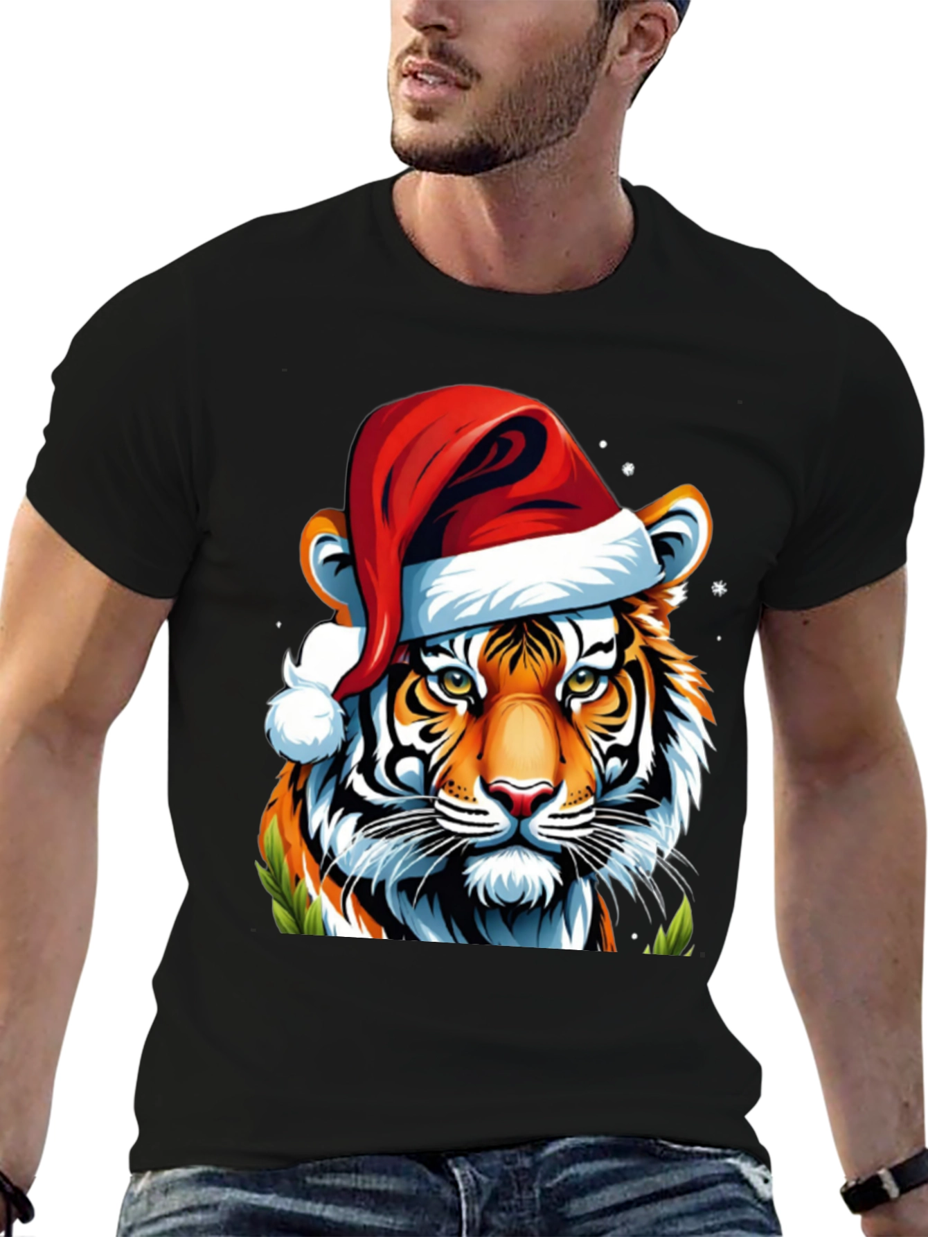 Festive Tiger Graphic Tee