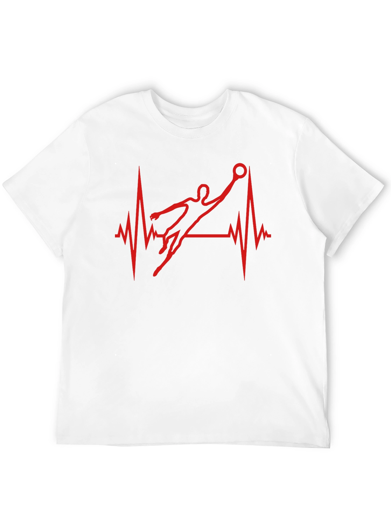 Handball Heartbeat T-Shirt - Passionate Player Tee