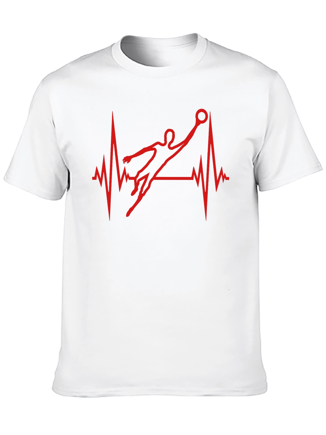 Handball Heartbeat T-Shirt - Passionate Player Tee