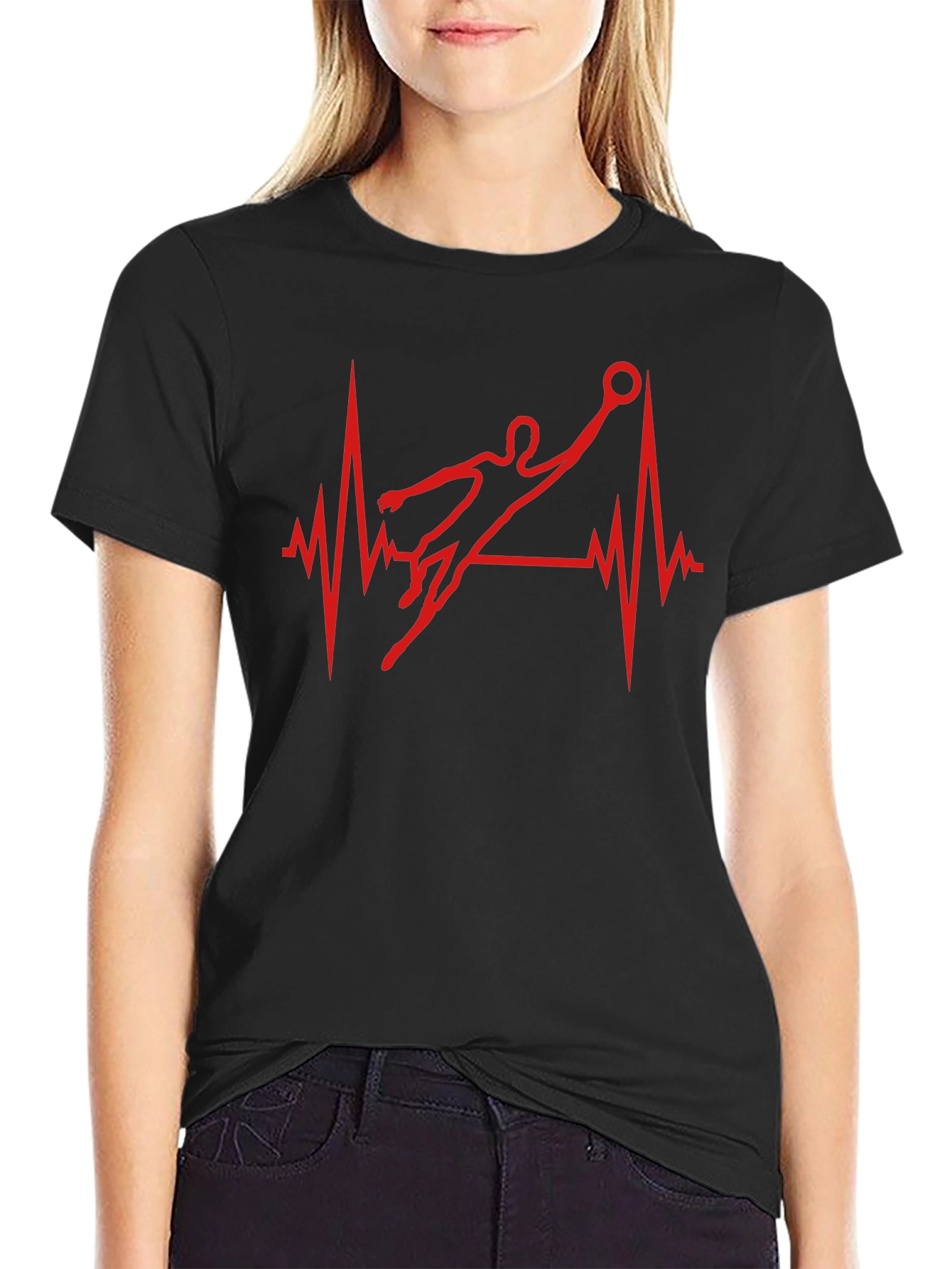 Handball Heartbeat T-Shirt - Passionate Player Tee
