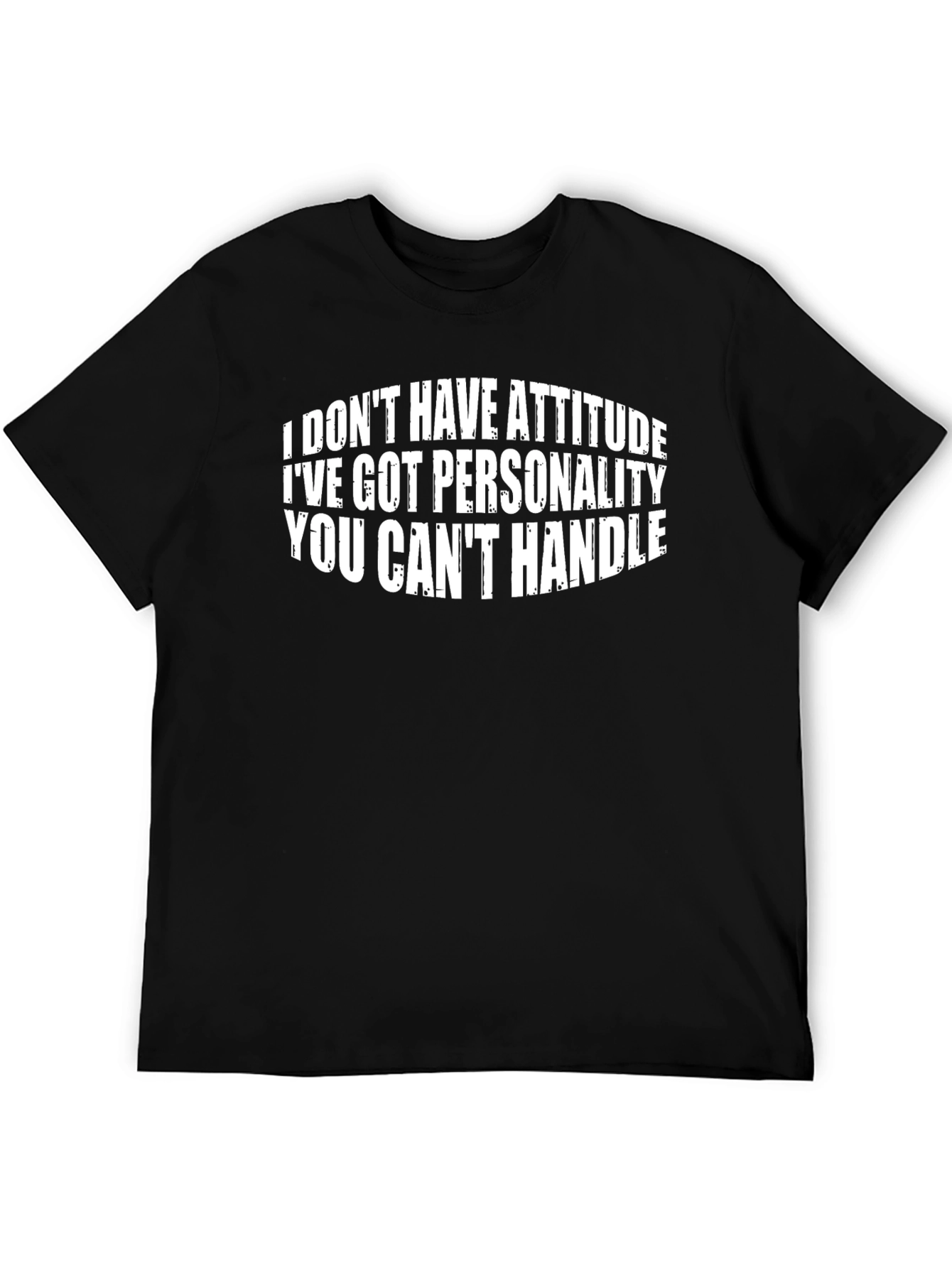 Attitude Funny Slogan Black T-Shirt