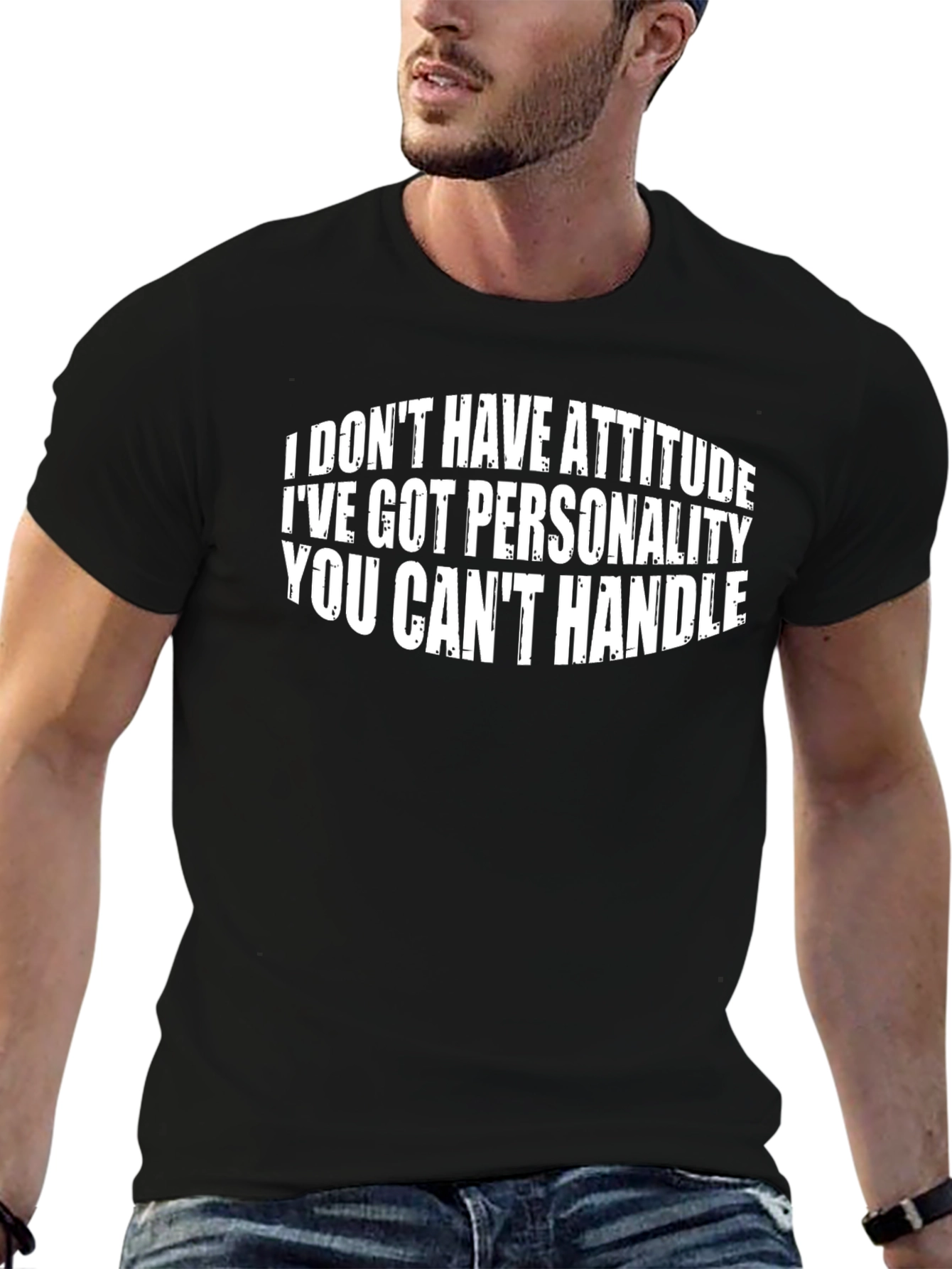 Attitude Funny Slogan Black T-Shirt