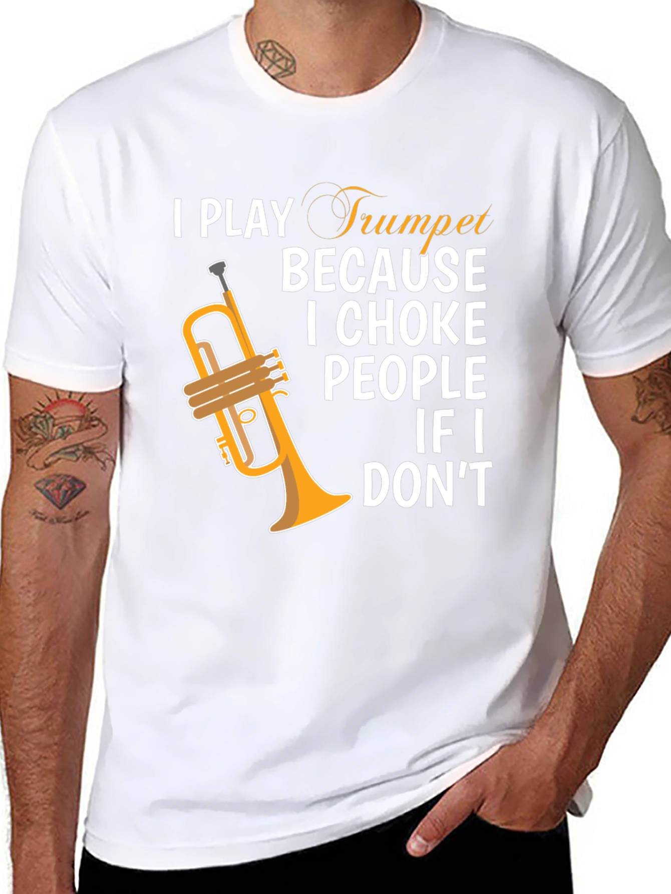 I Play Trumpet Graphic Tee