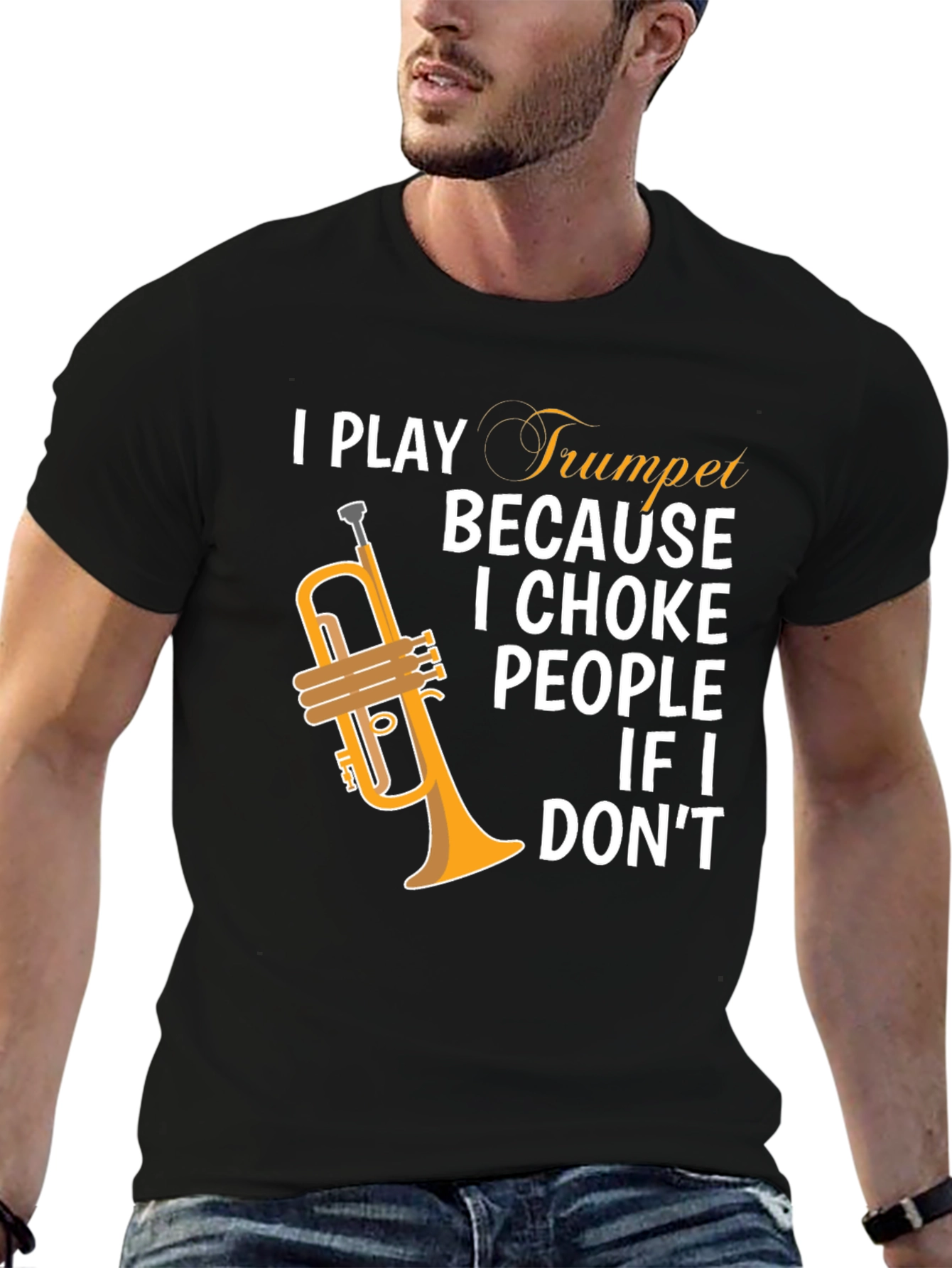 I Play Trumpet Graphic Tee