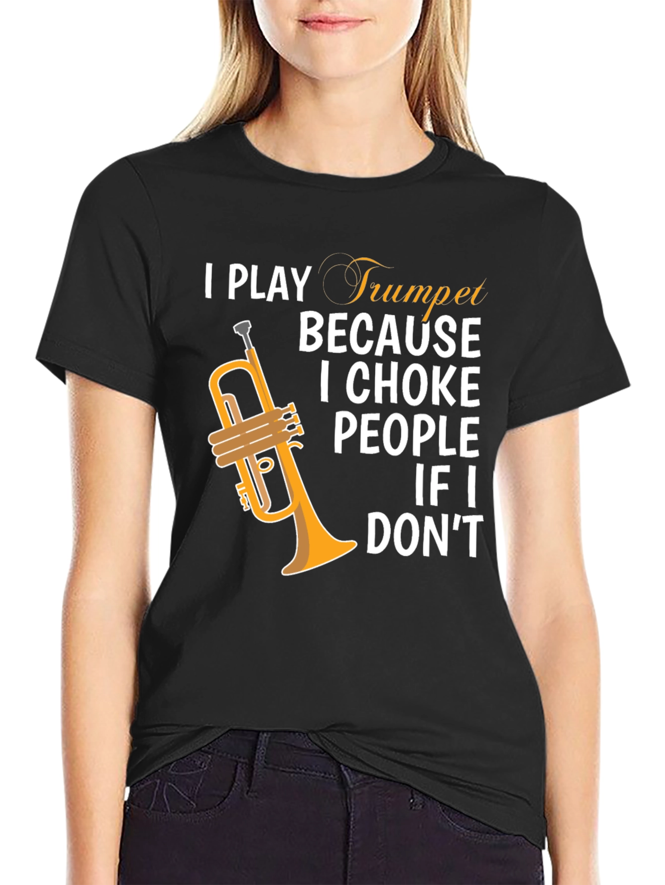 I Play Trumpet Graphic Tee