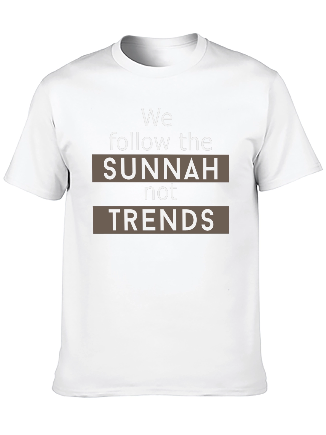 Sunnah Not Trends Black T-Shirt - Muslim Islamic Apparel