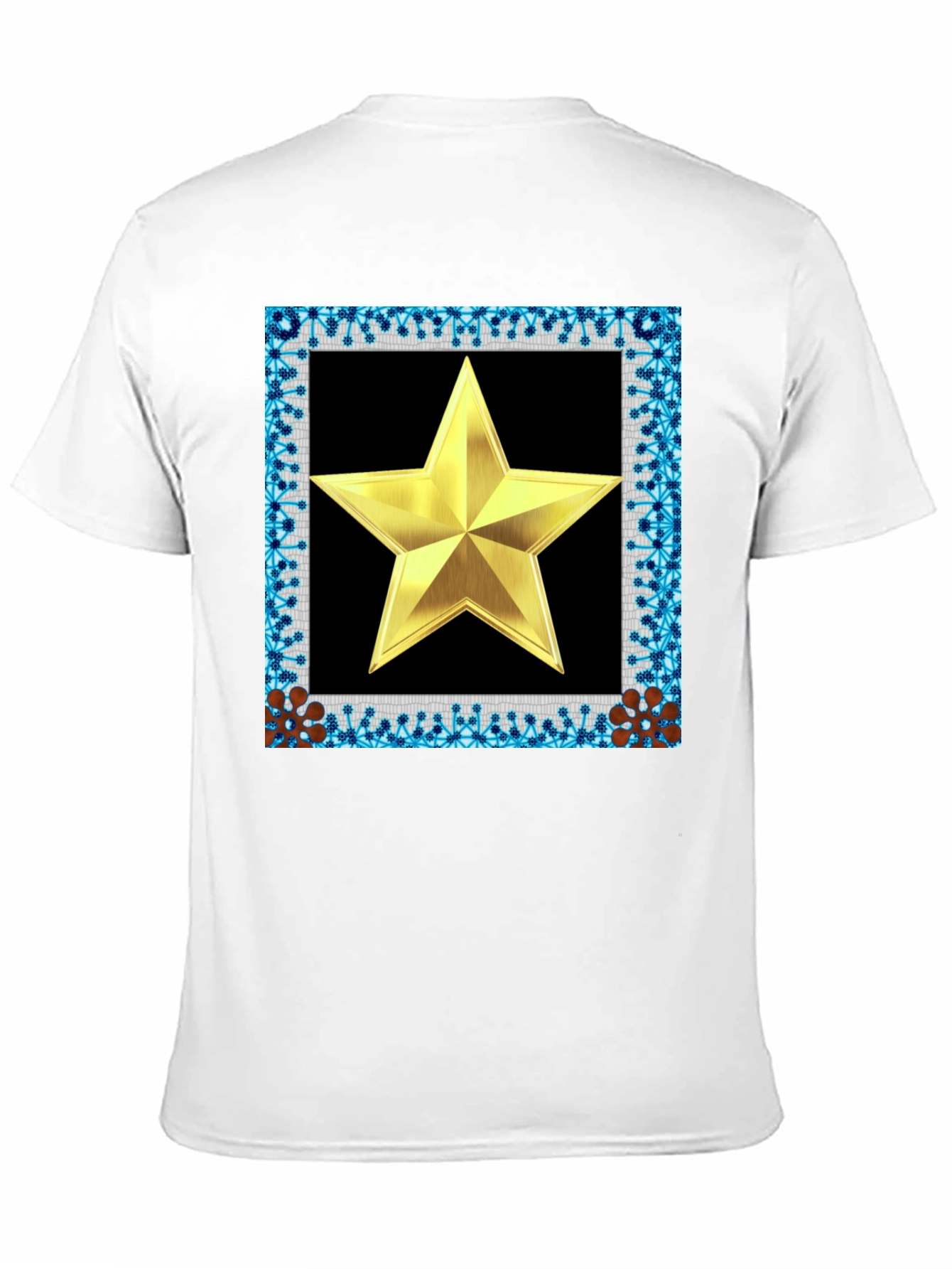 Golden Star Framed Black T-Shirt