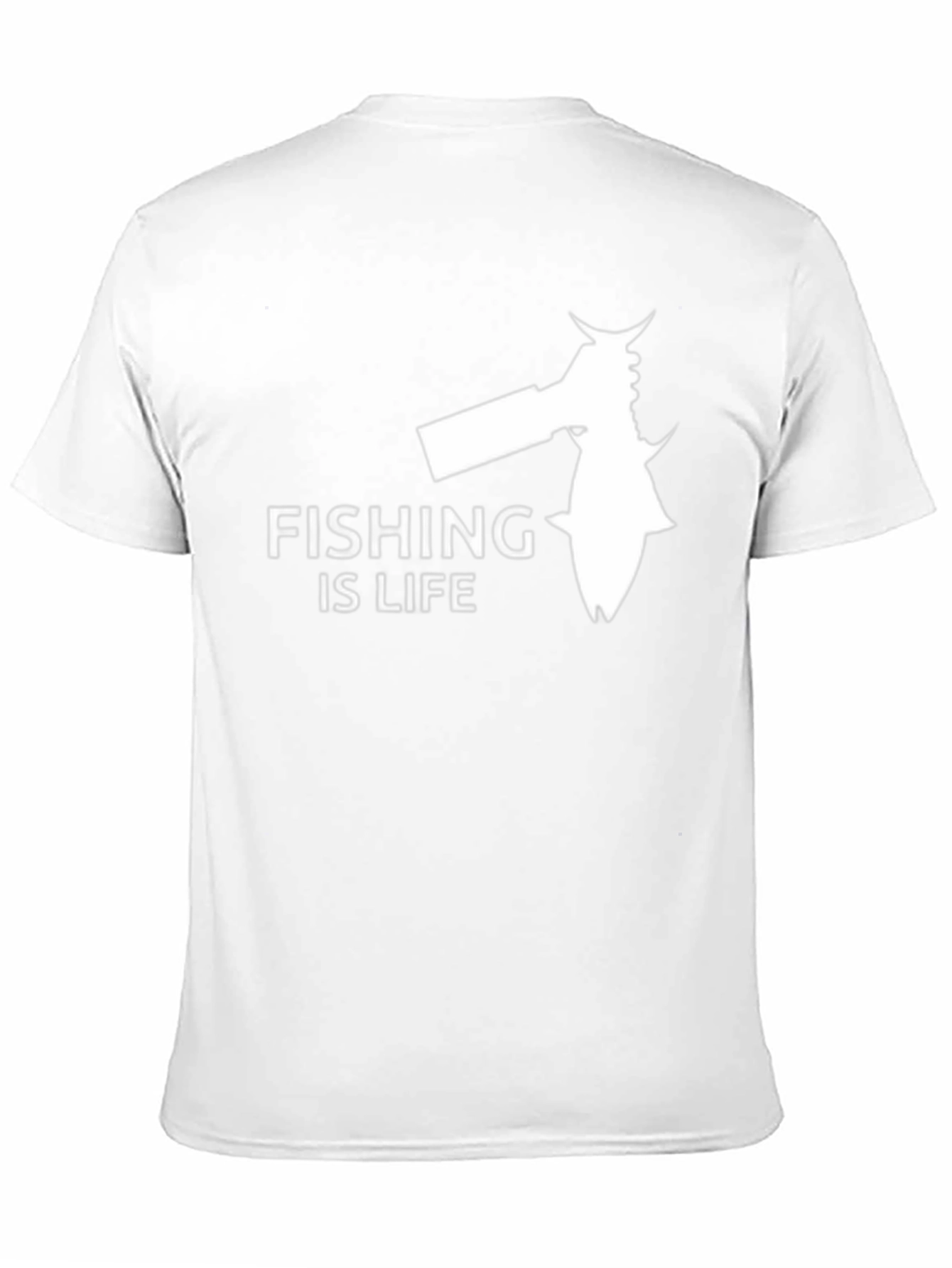 Fishing Is Life Graphic Tee - Black