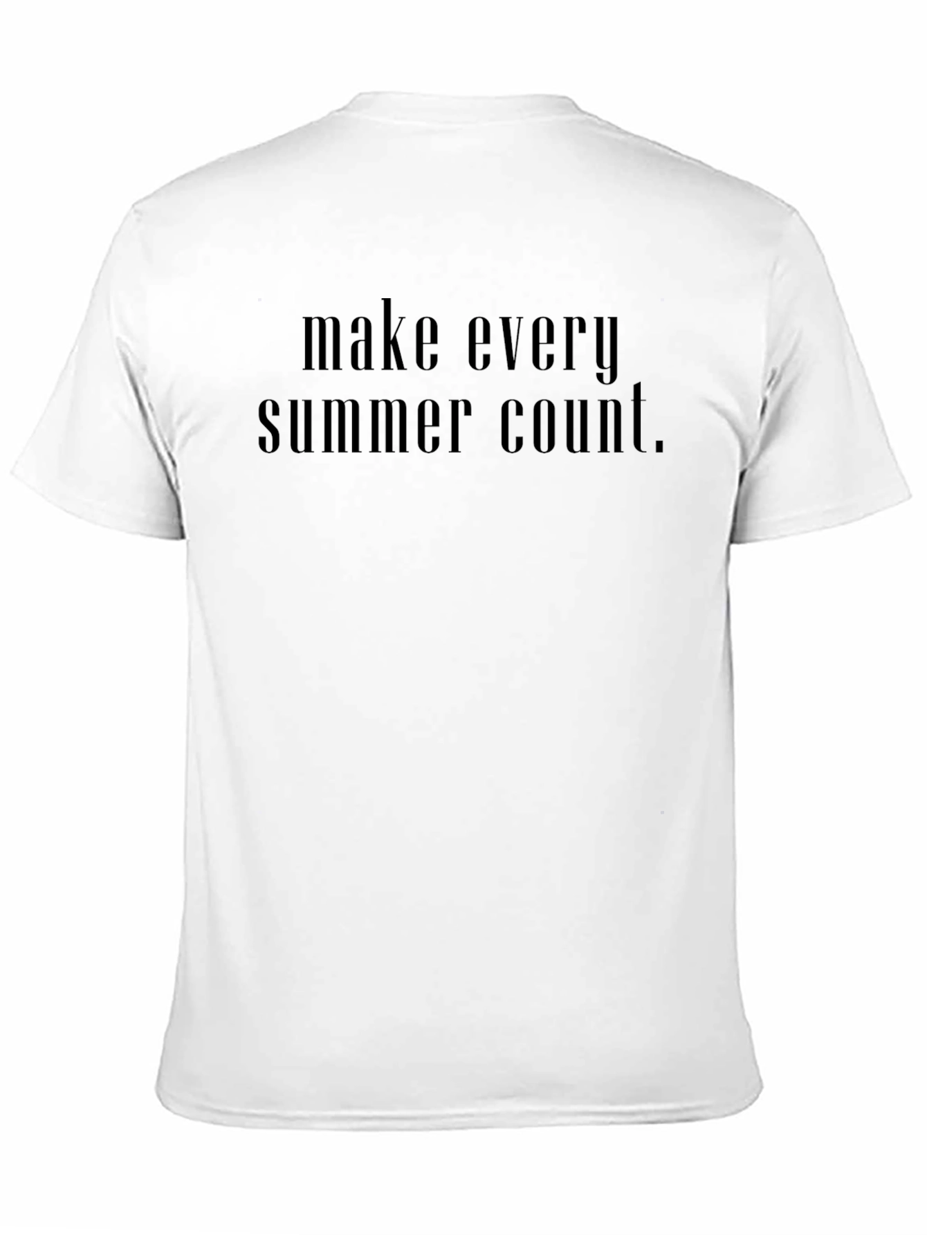 Make Every Summer Count Black Graphic Tee