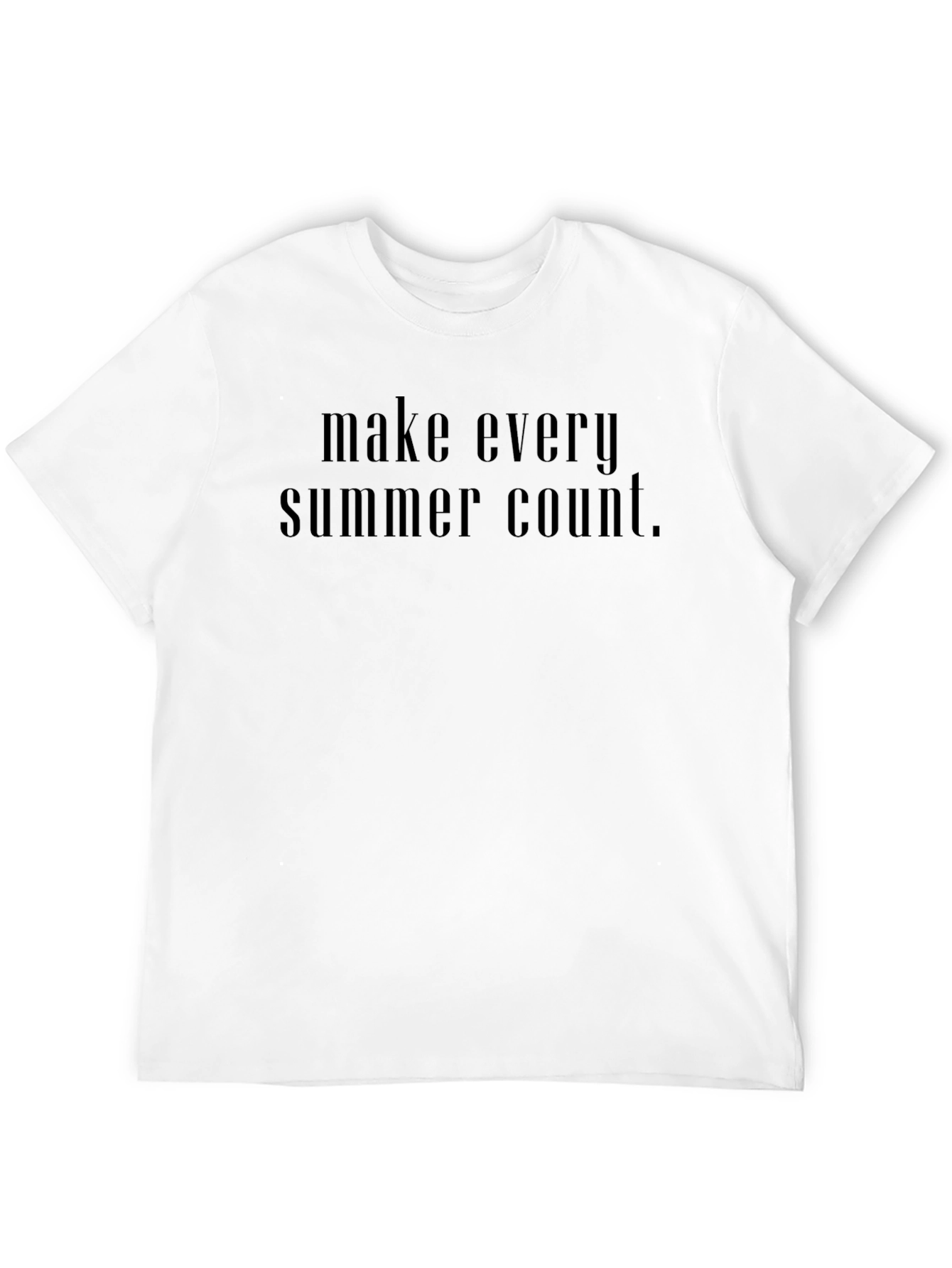 Make Every Summer Count Black Graphic Tee