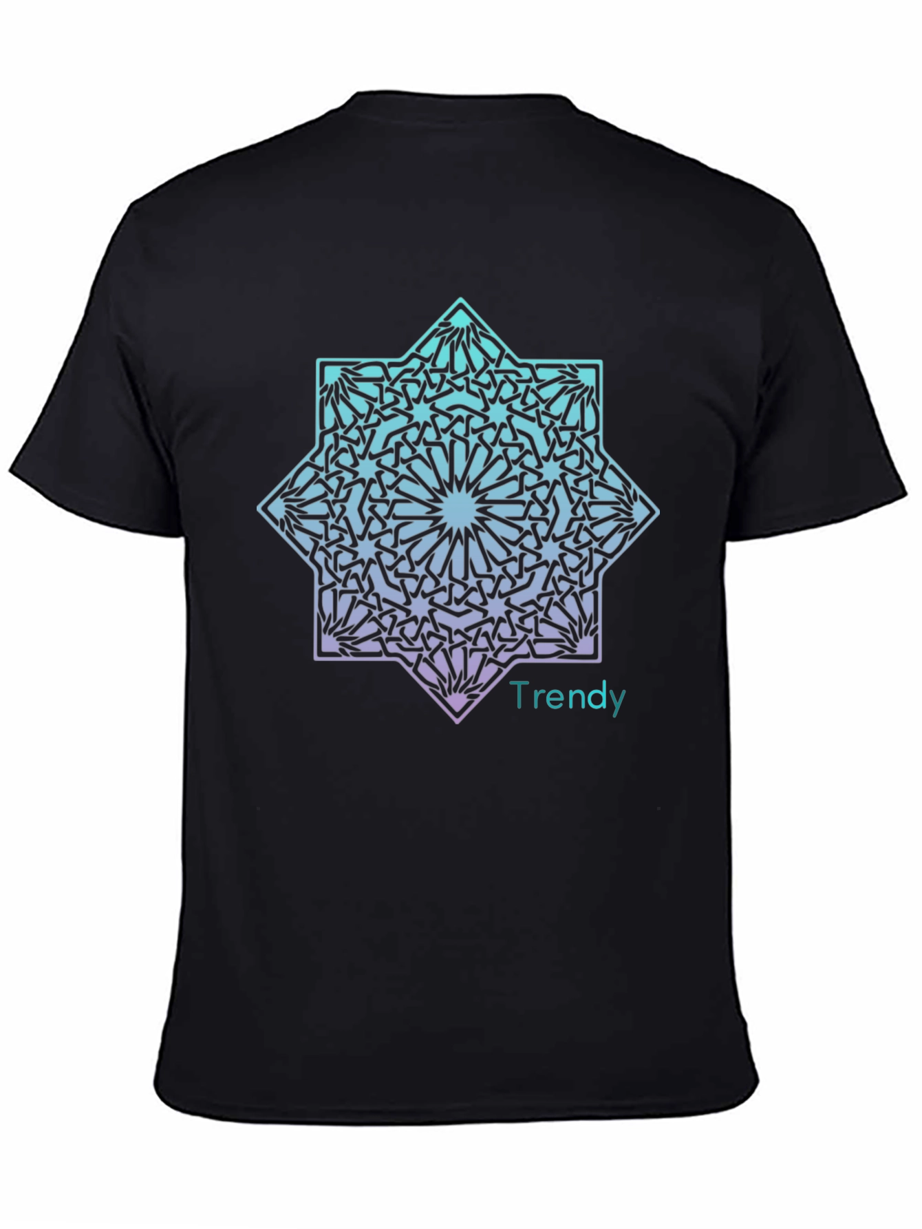 Trendy Geometric Star Graphic T-Shirt