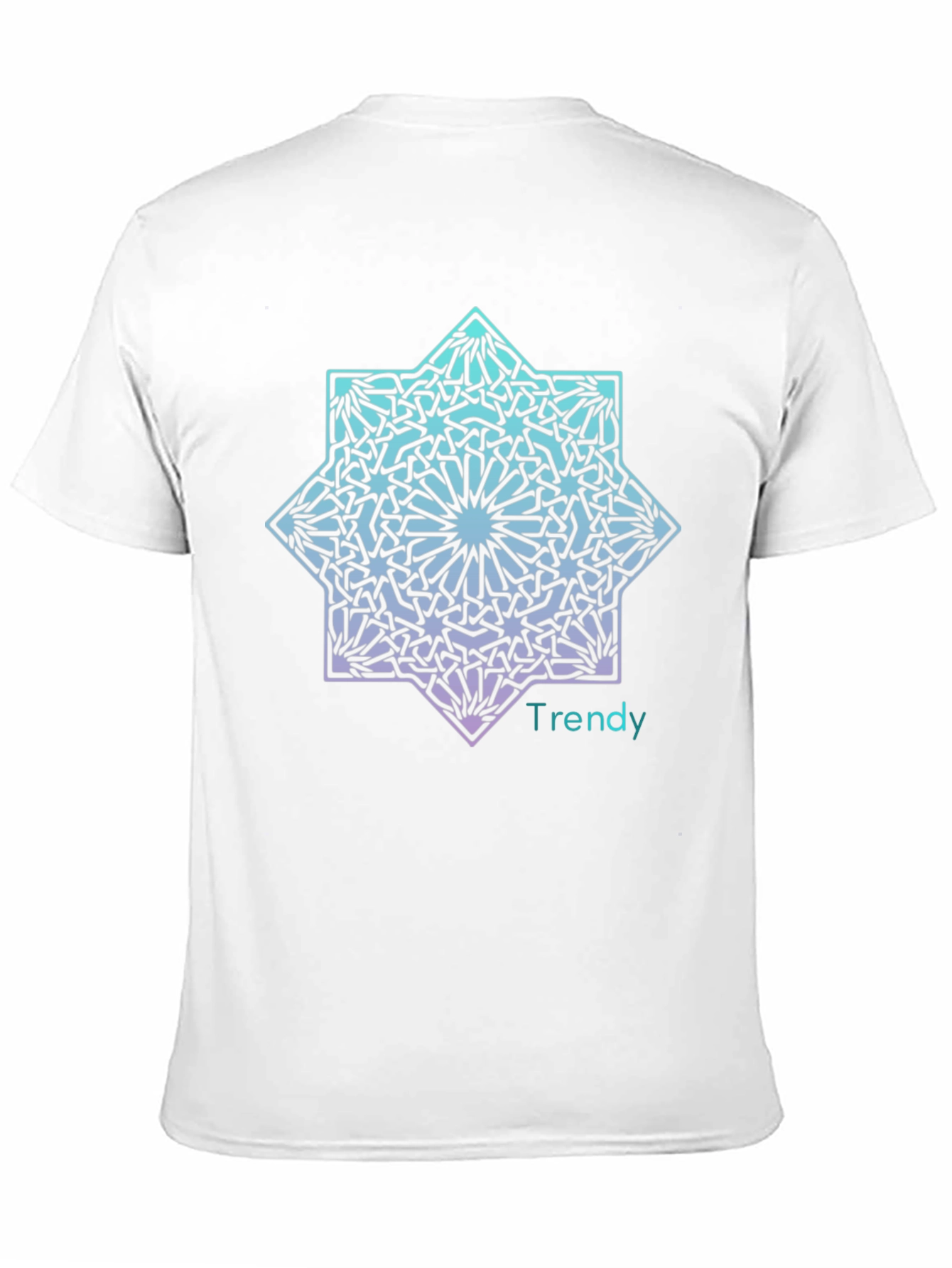 Trendy Geometric Star Graphic T-Shirt