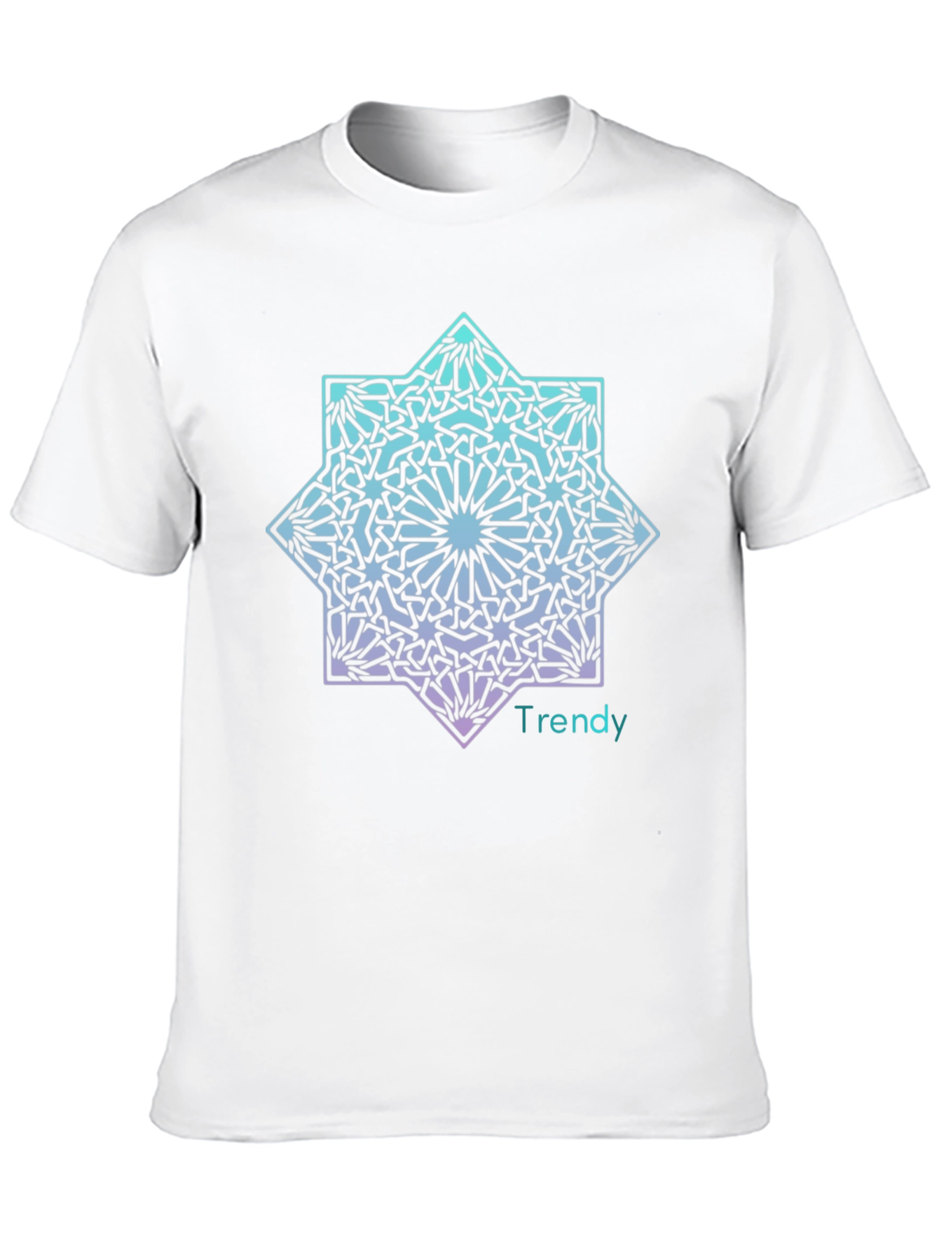 Trendy Geometric Star Graphic T-Shirt