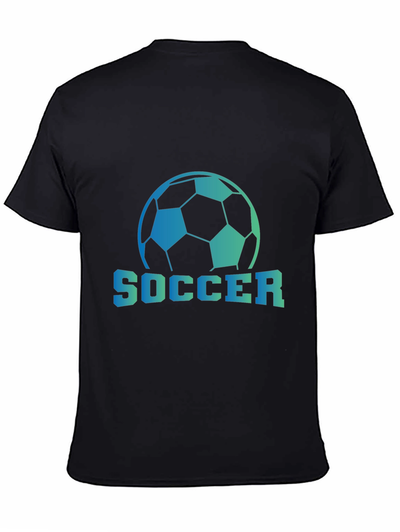 Soccer Ball Graphic Tee - Sporty Black T-Shirt