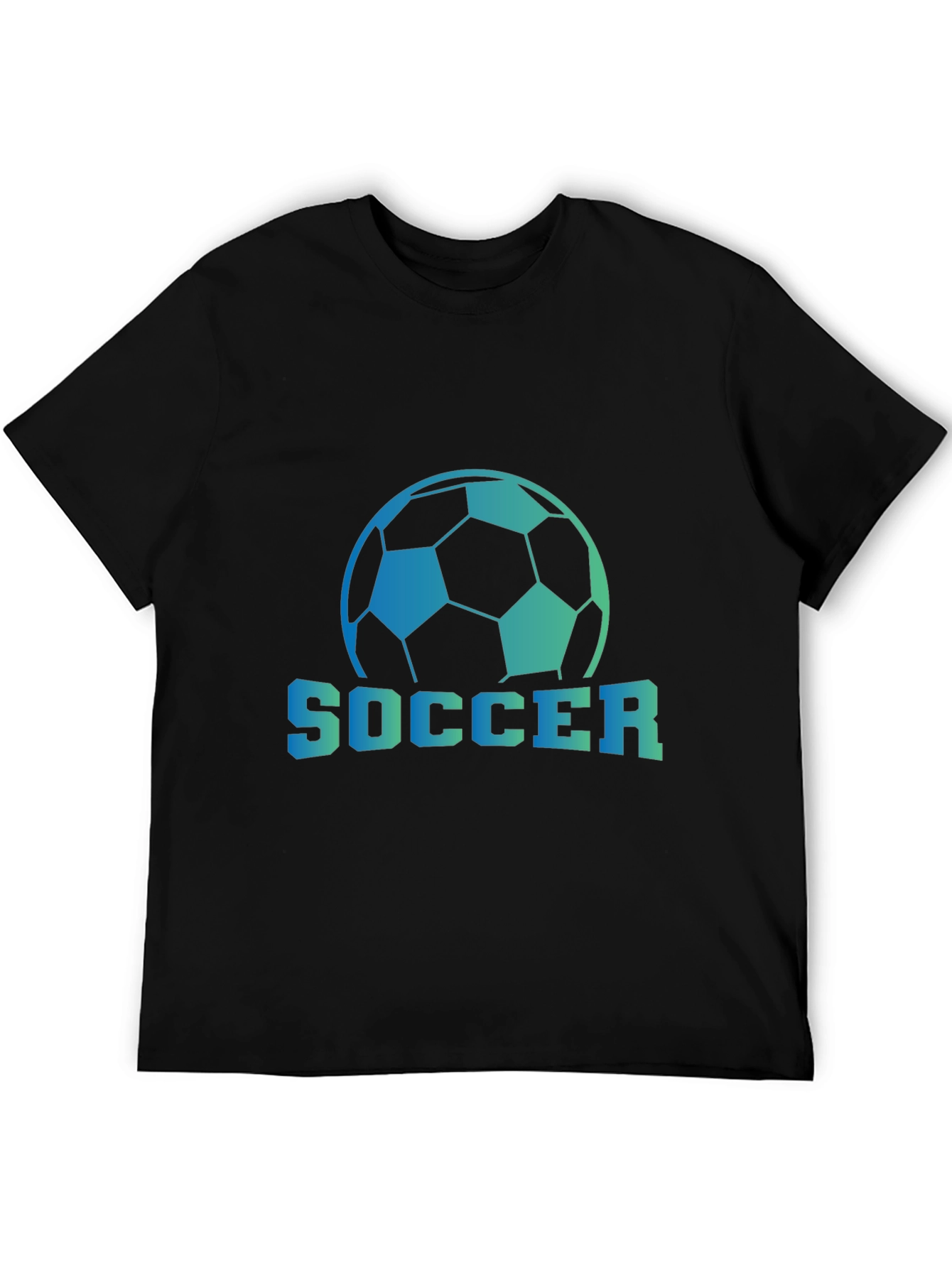 Soccer Ball Graphic Tee - Sporty Black T-Shirt