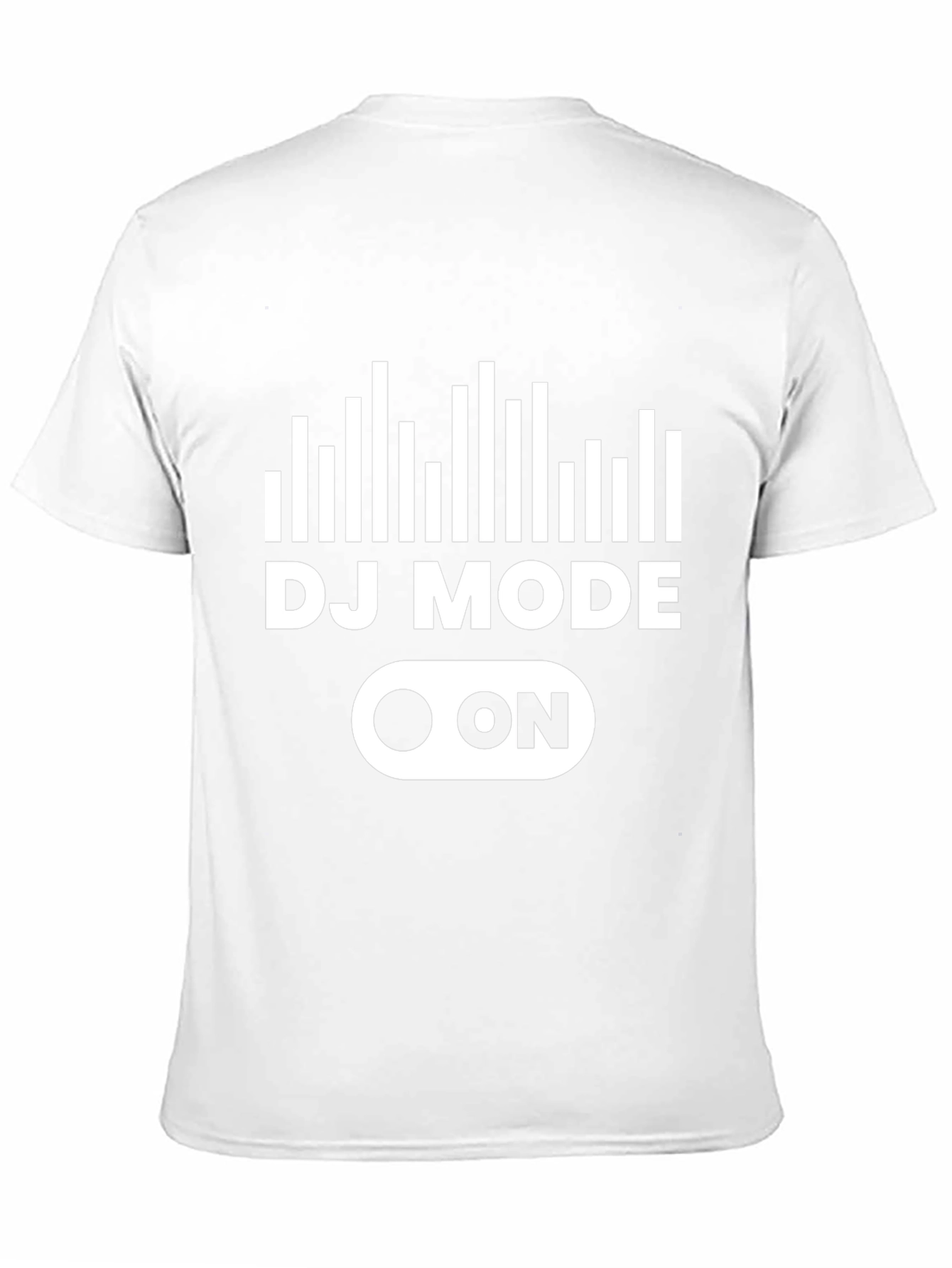 DJ Mode On Graphic Tee - Black Cotton T-Shirt