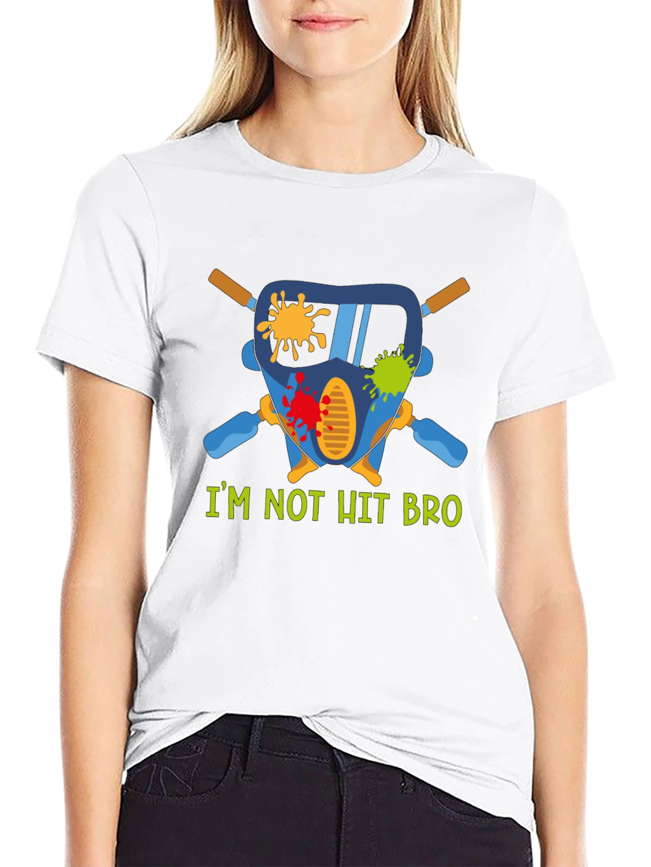 Paintball Mask Tee - Im Not Hit Bro