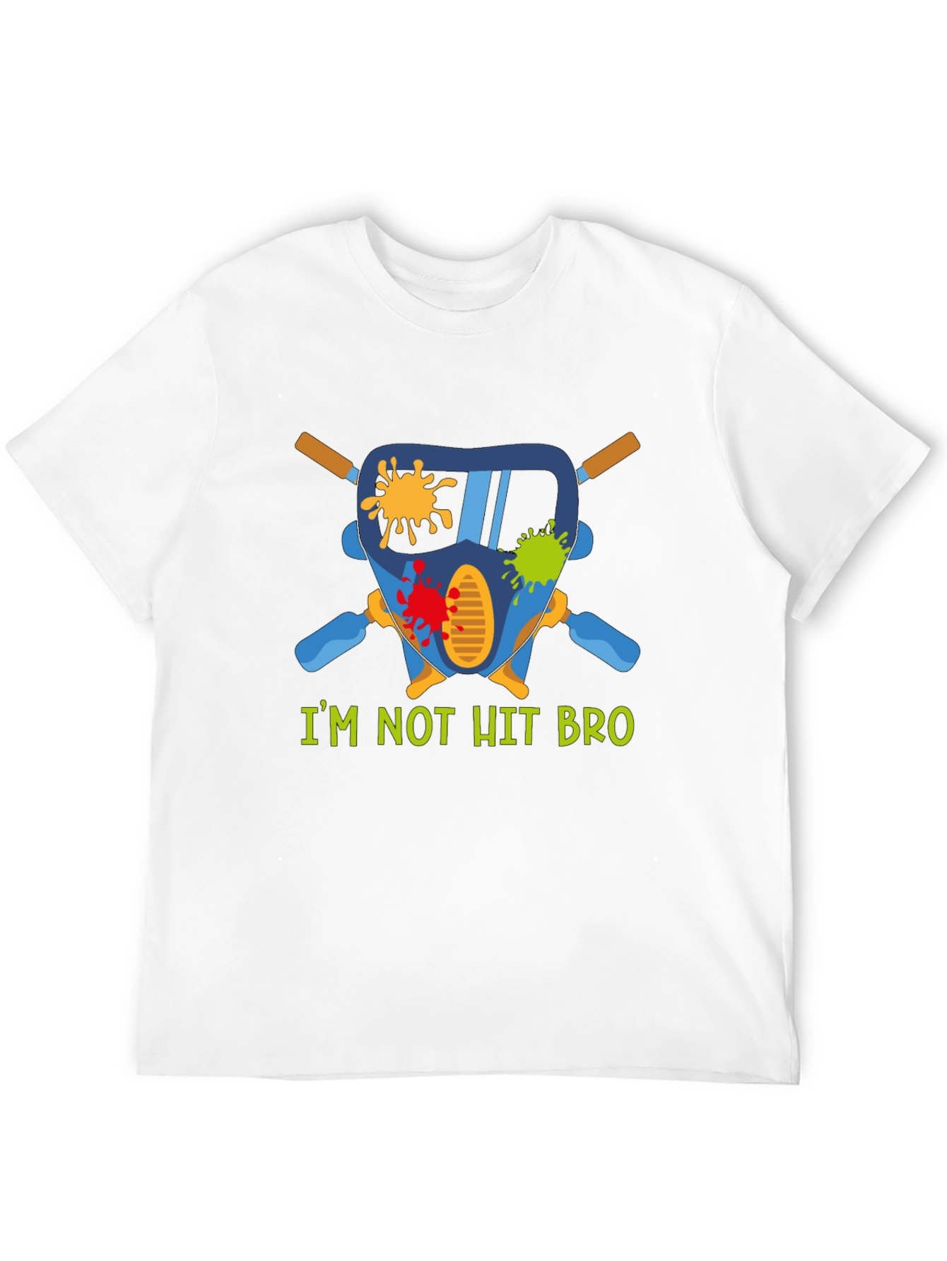 Paintball Mask Tee - Im Not Hit Bro