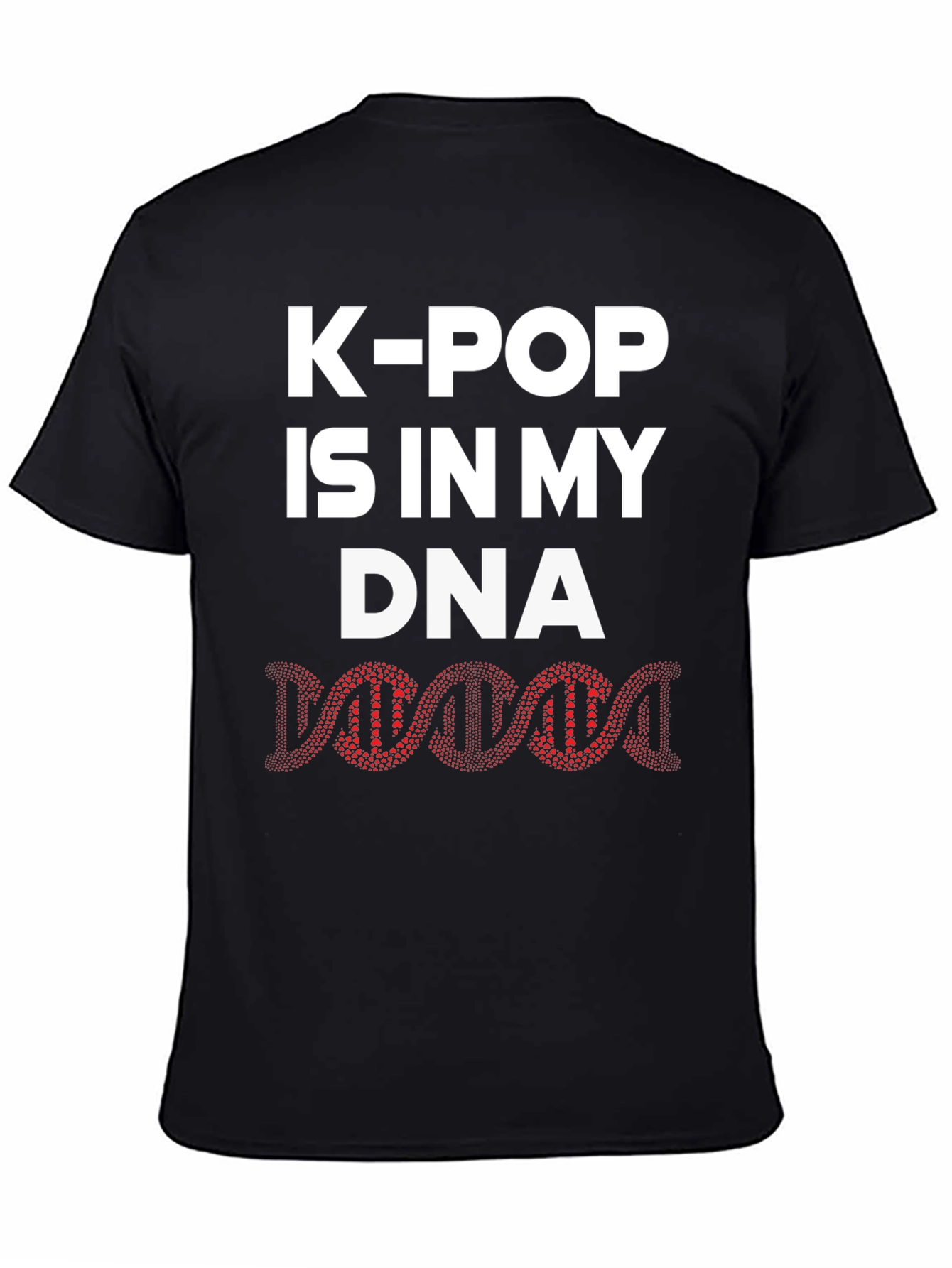 K-Pop DNA Black Graphic Tee