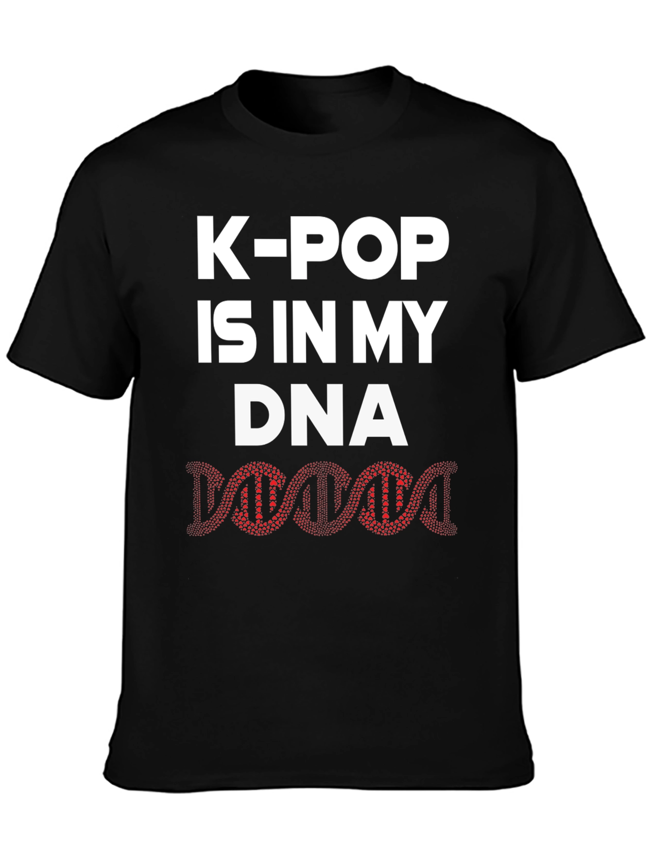 K-Pop DNA Black Graphic Tee