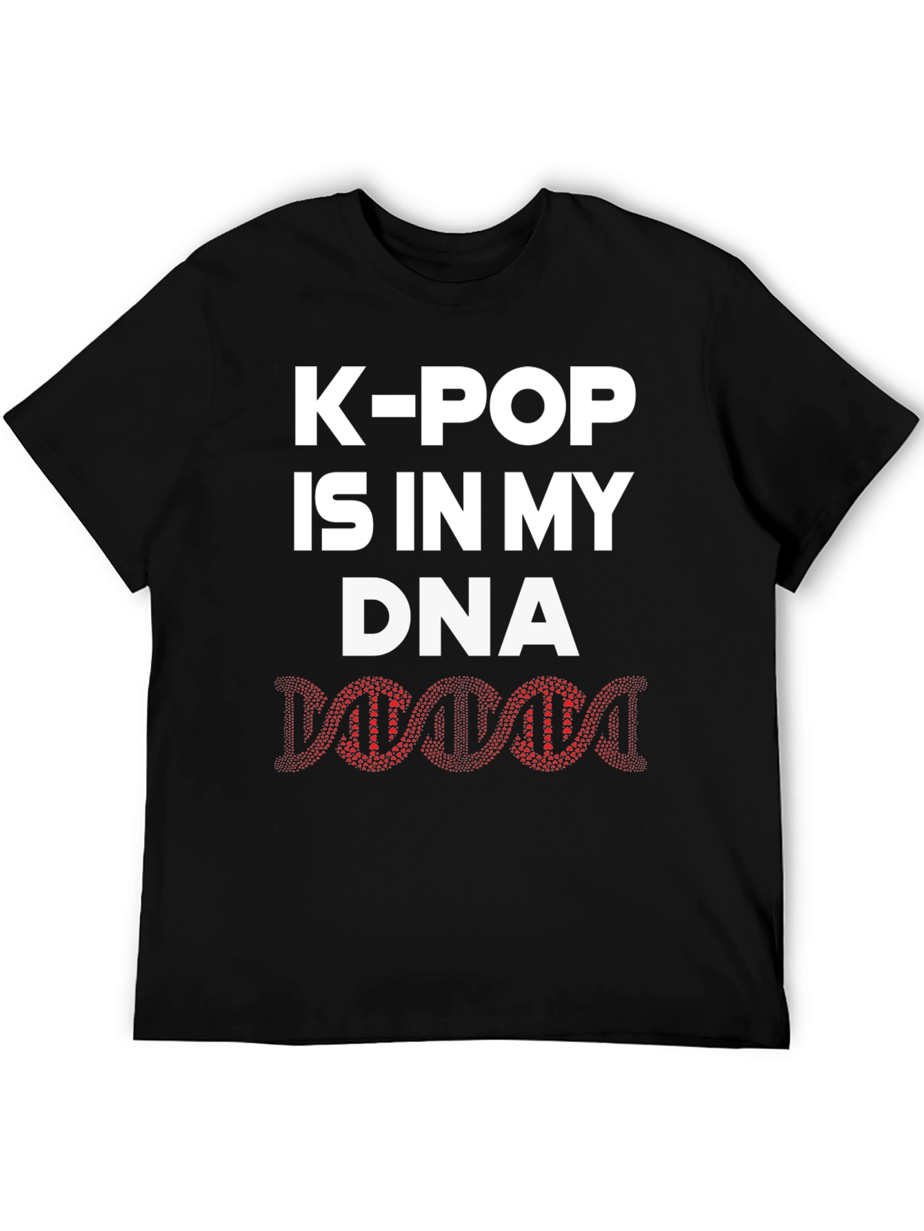 K-Pop DNA Black Graphic Tee