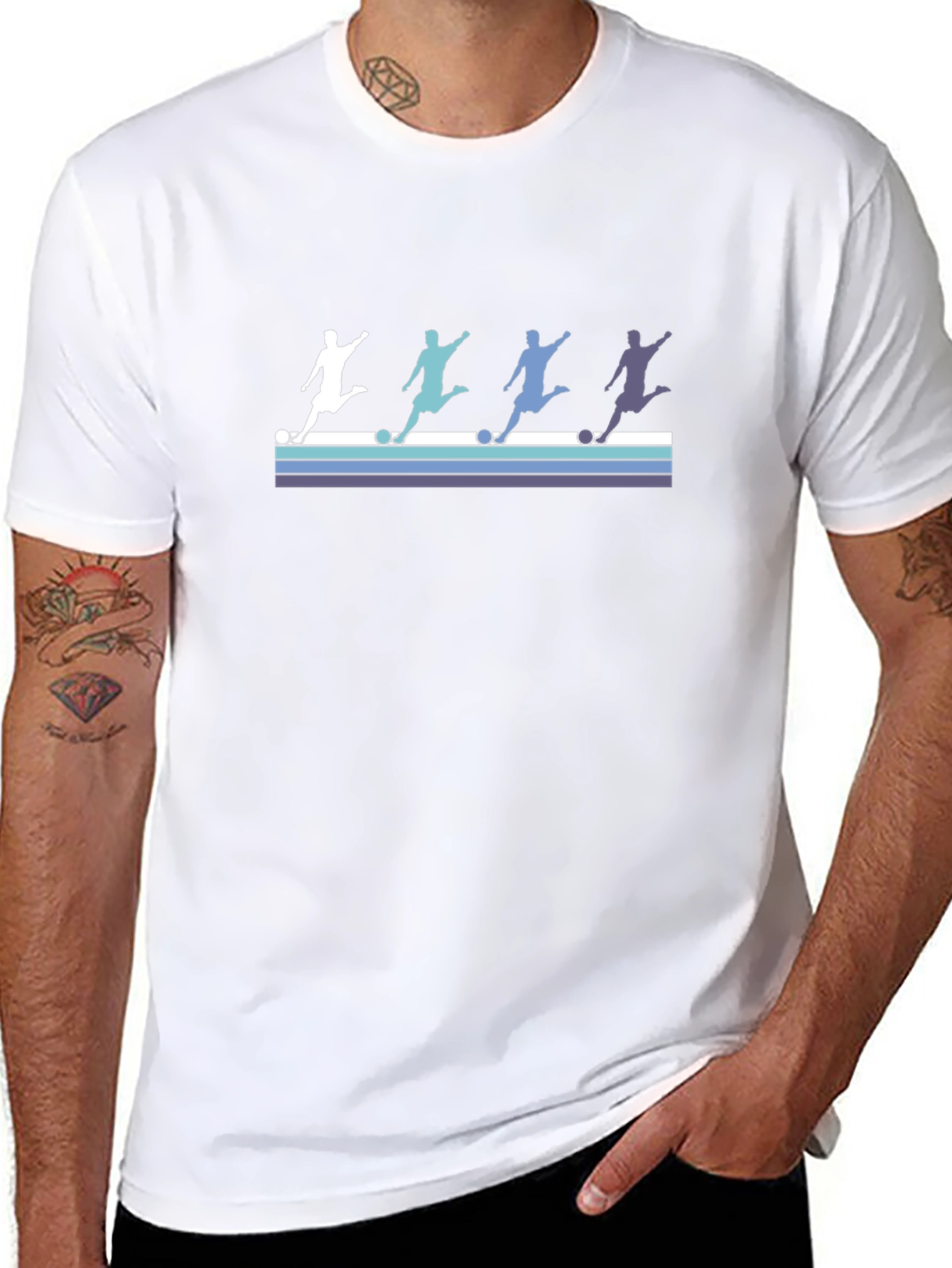 Retro Soccer Player T-Shirt
