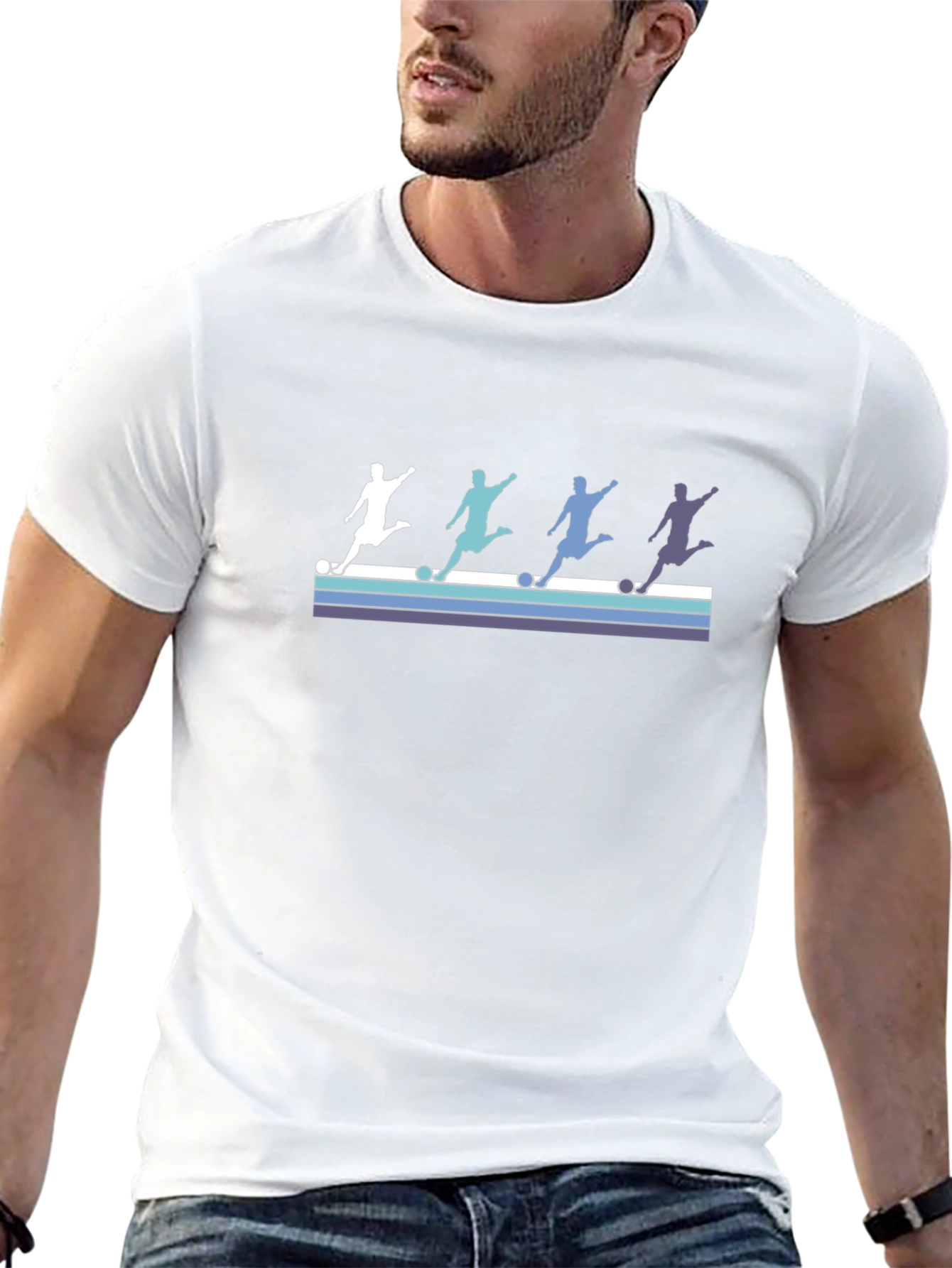 Retro Soccer Player T-Shirt