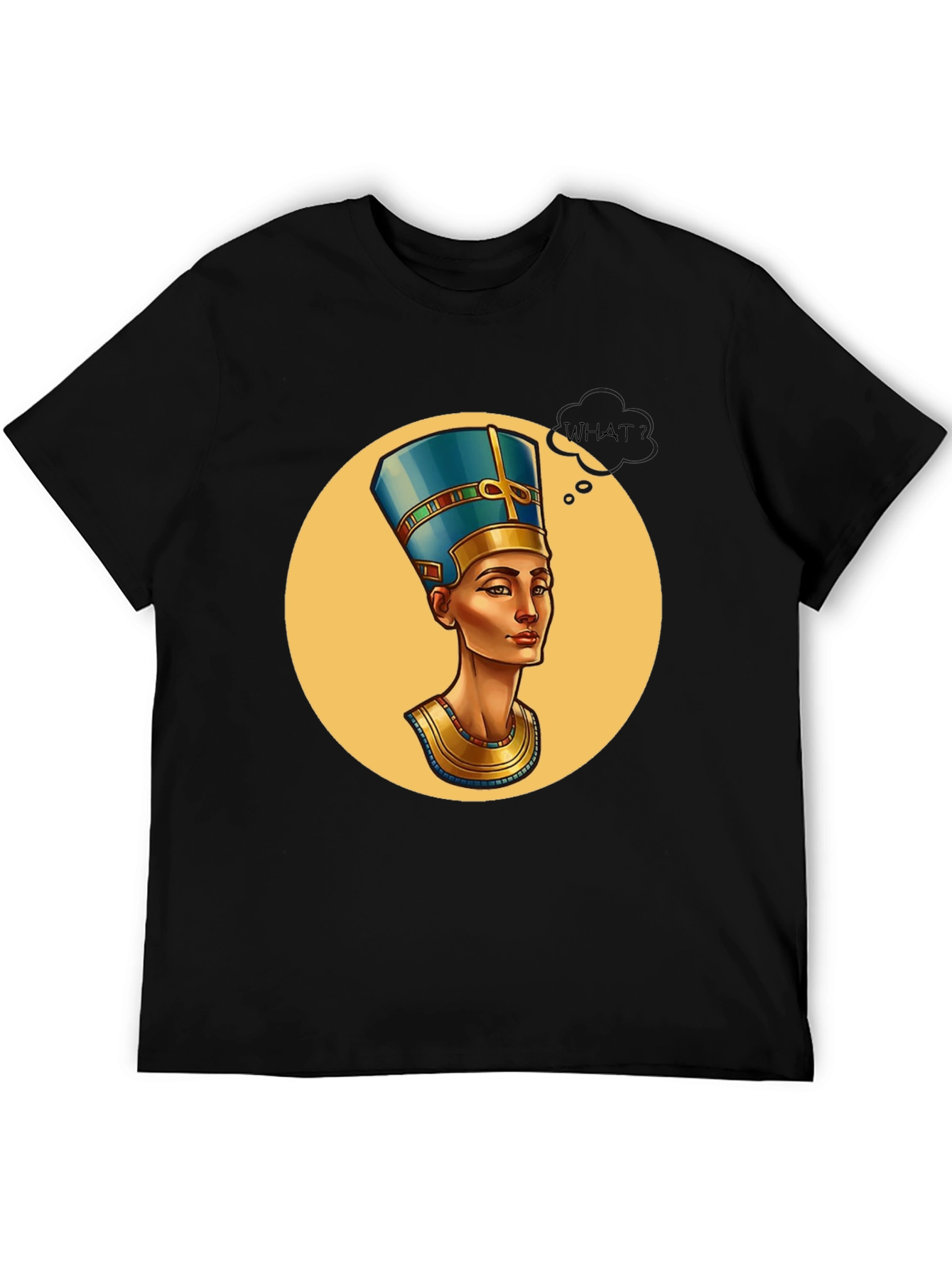 Nefertiti Graphic Tee - What? Black T-Shirt