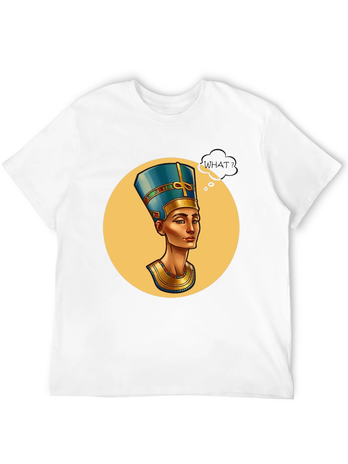 Nefertiti Graphic Tee - What? Black T-Shirt
