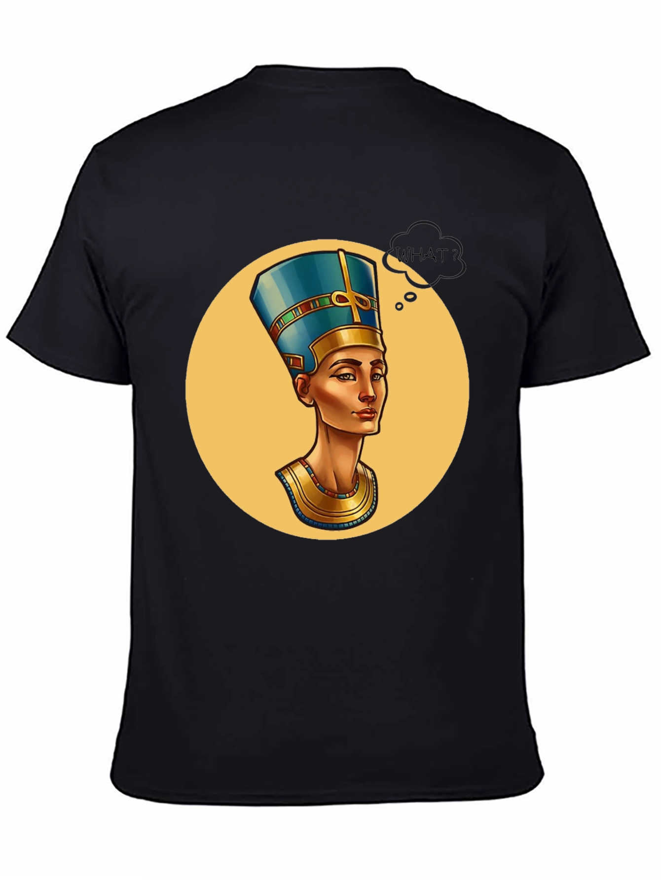 Nefertiti Graphic Tee - What? Black T-Shirt