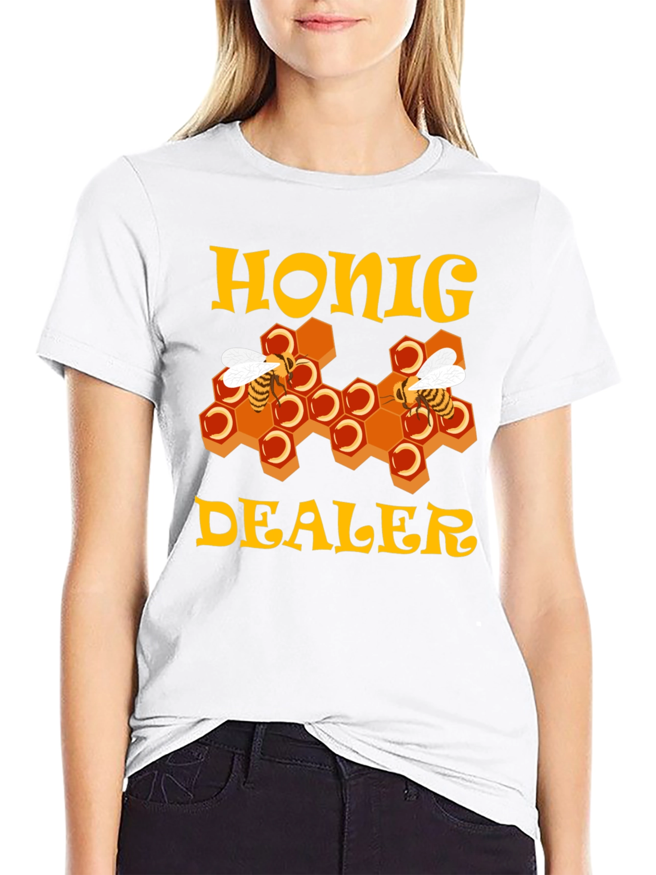 Honig Dealer T-Shirt - Honey Bee Hive Design