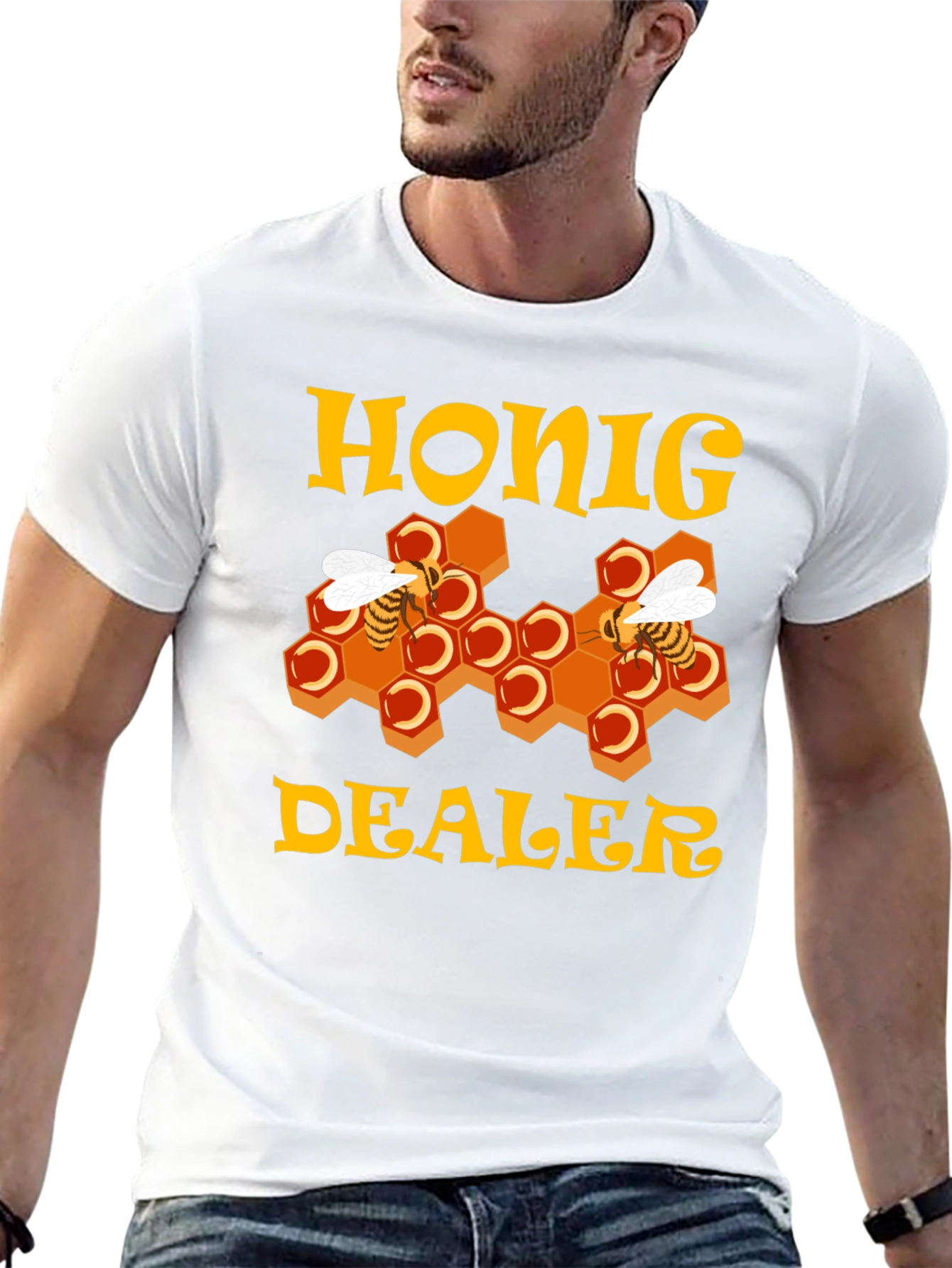 Honig Dealer T-Shirt - Honey Bee Hive Design