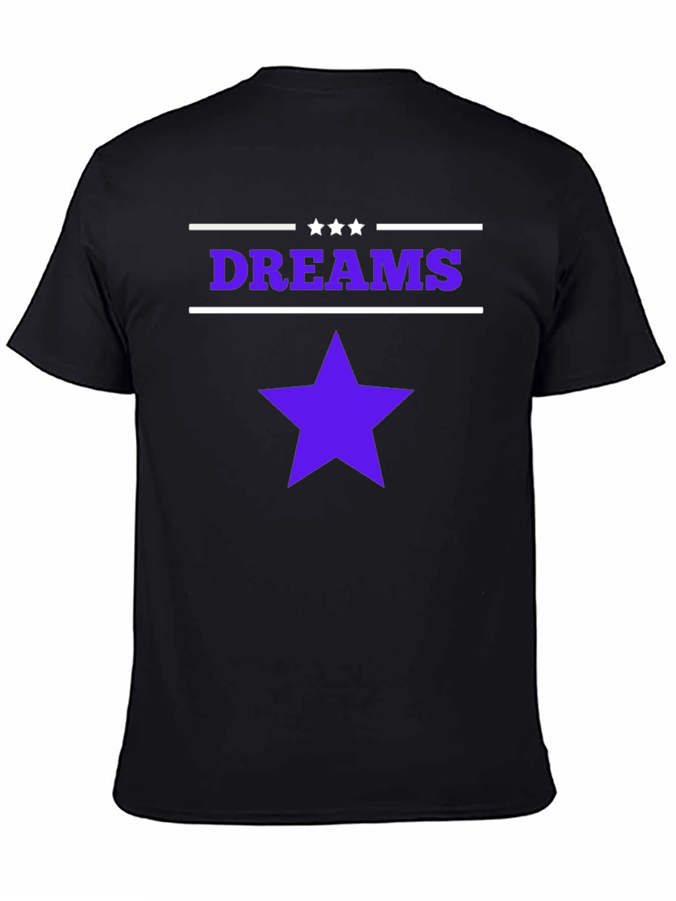Dreams Star Graphic Black T-Shirt