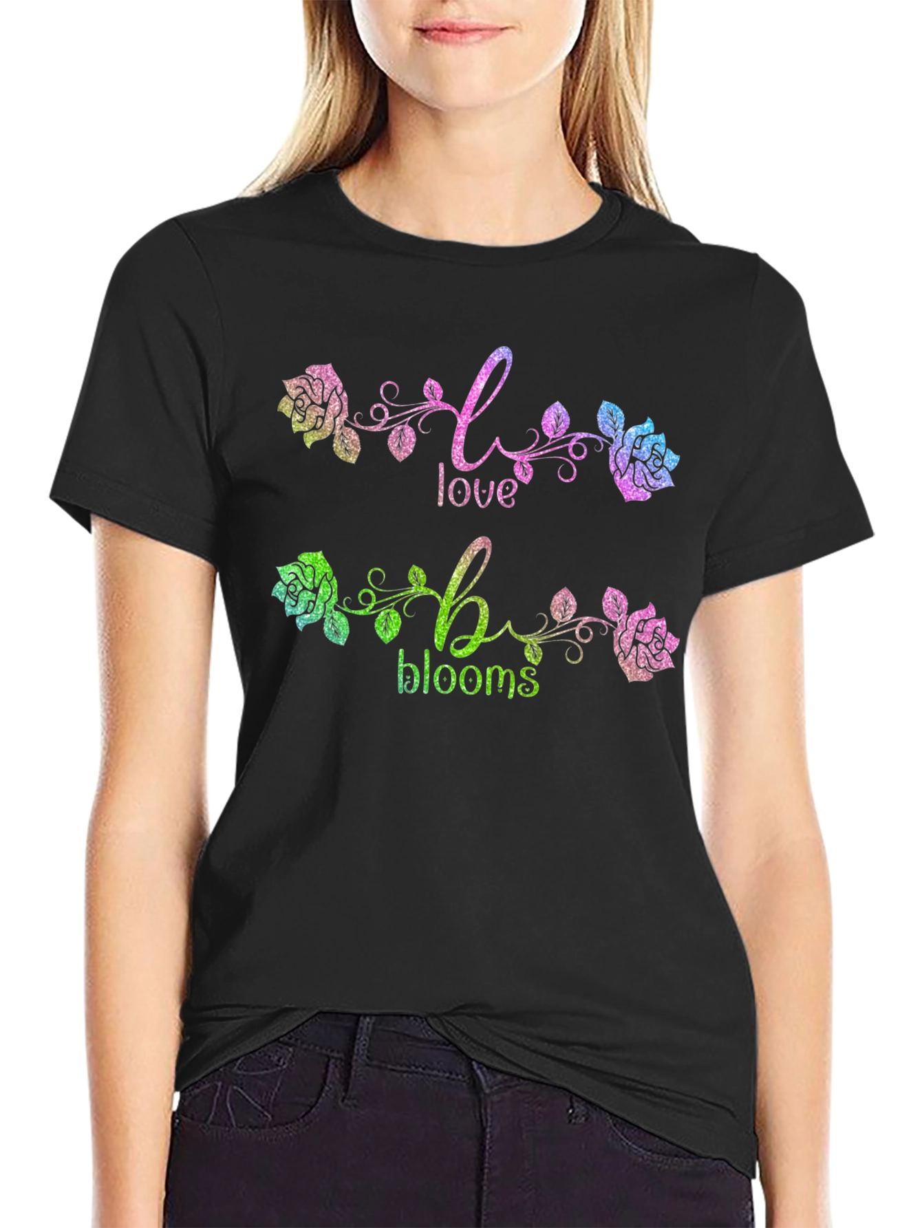 Love Blooms Graphic Tee - Stylish Floral Design